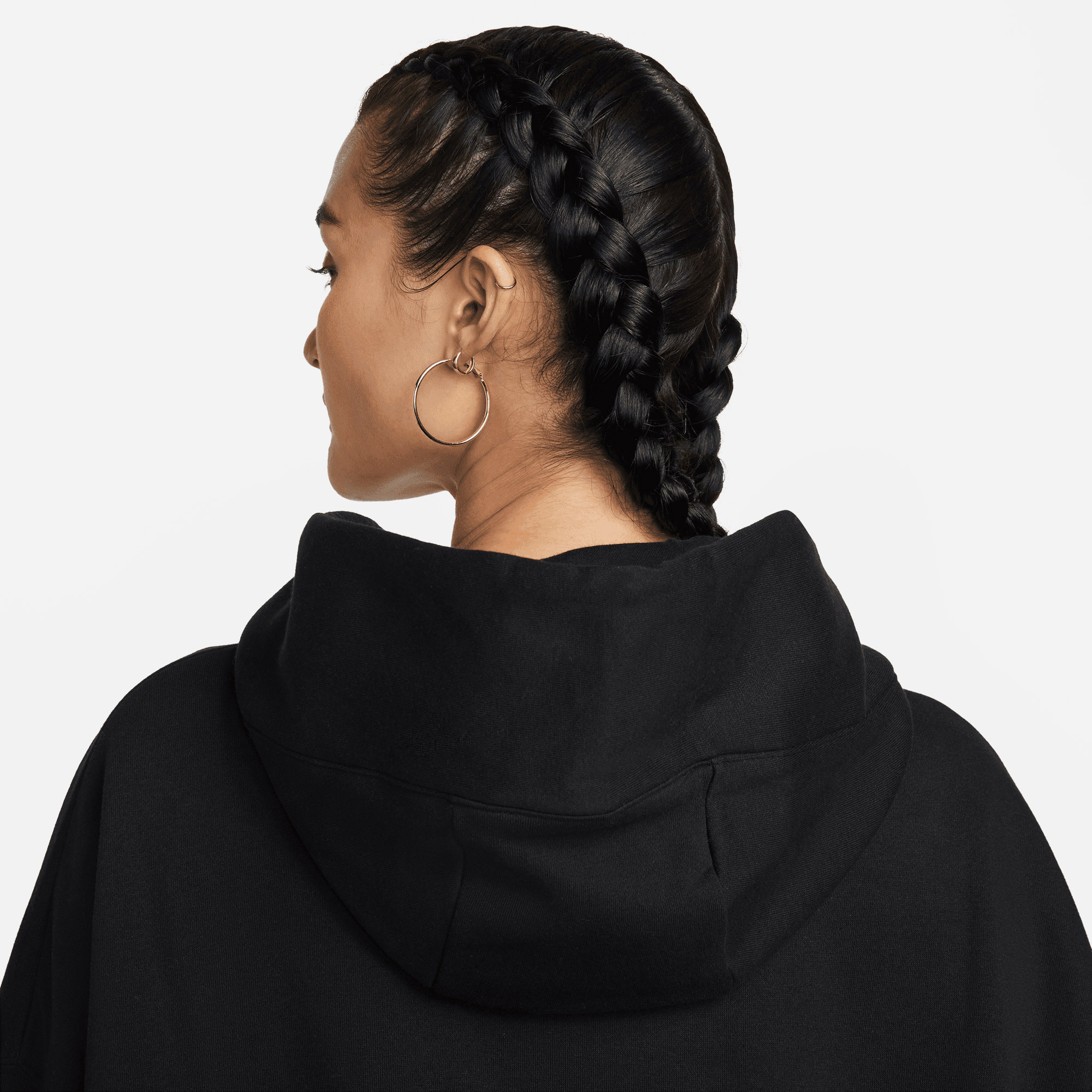 Nike Sportswear Phoenix Fleece Oversize Kadın Siyah Hoodie