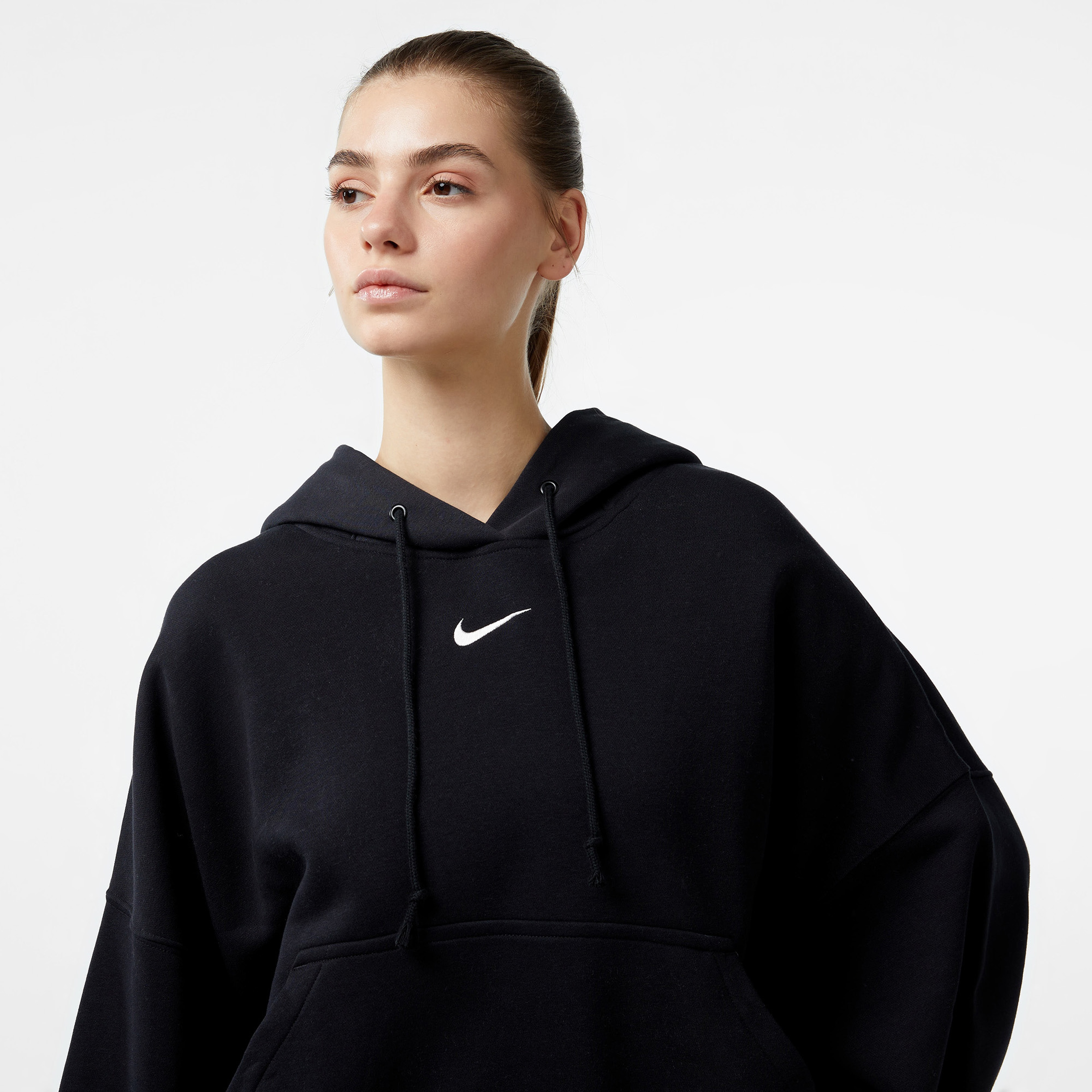 Nike Sportswear Phoenix Fleece Oversize Kadın Siyah Hoodie