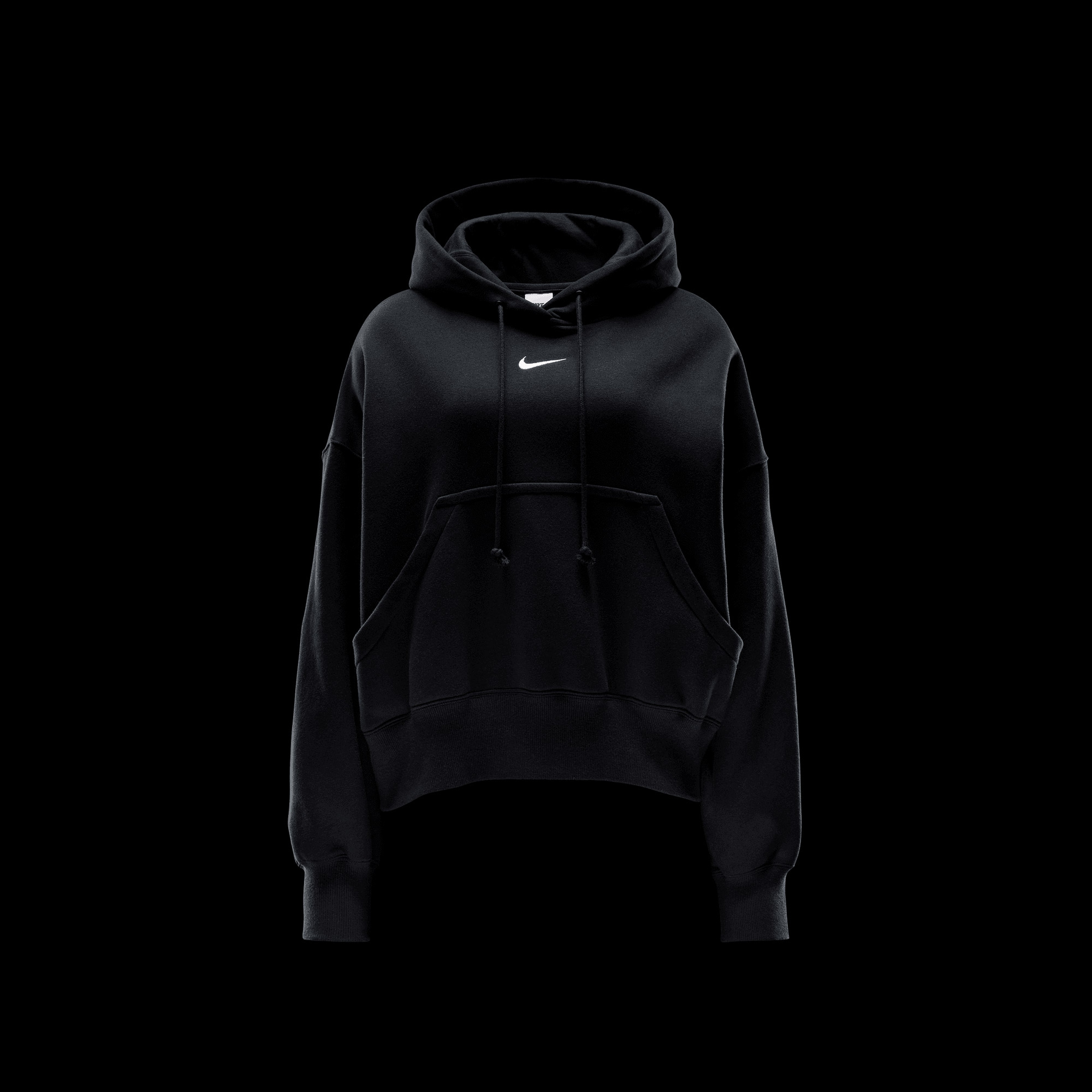 Nike Sportswear Phoenix Fleece Oversize Kadın Siyah Hoodie