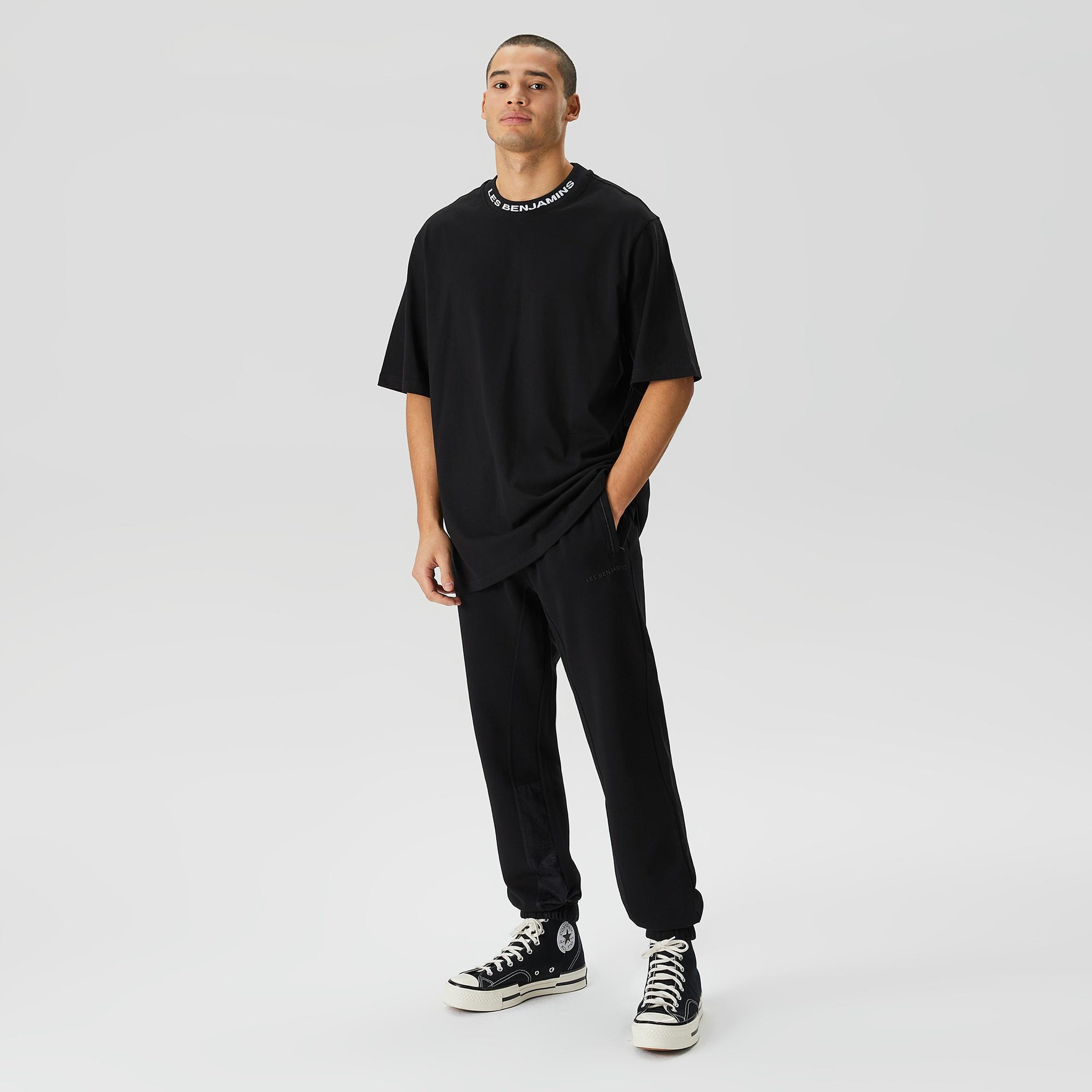 Les Benjamins Classics Erkek Siyah T-Shirt