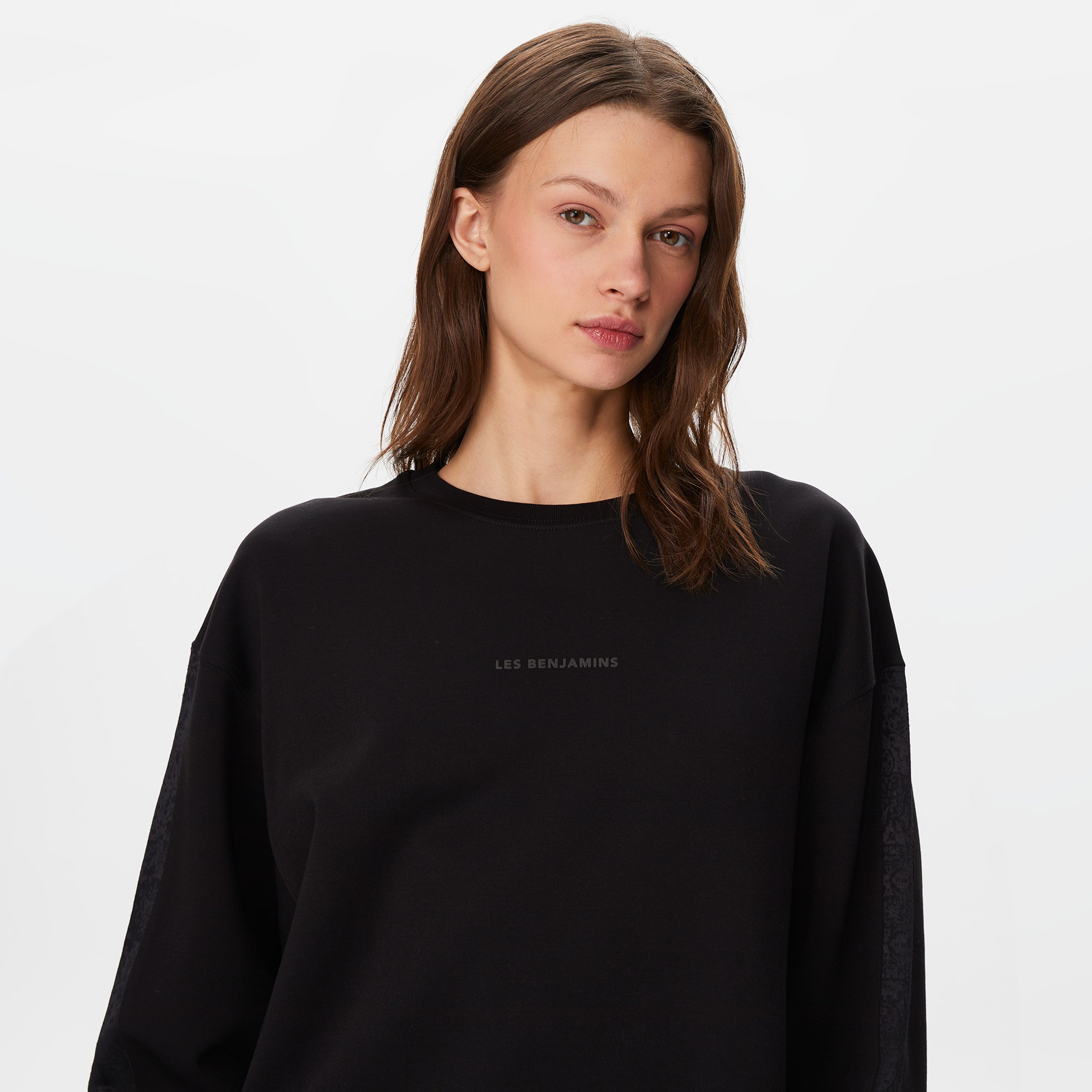 Les Benjamins 401 Kadın Siyah Sweatshirt