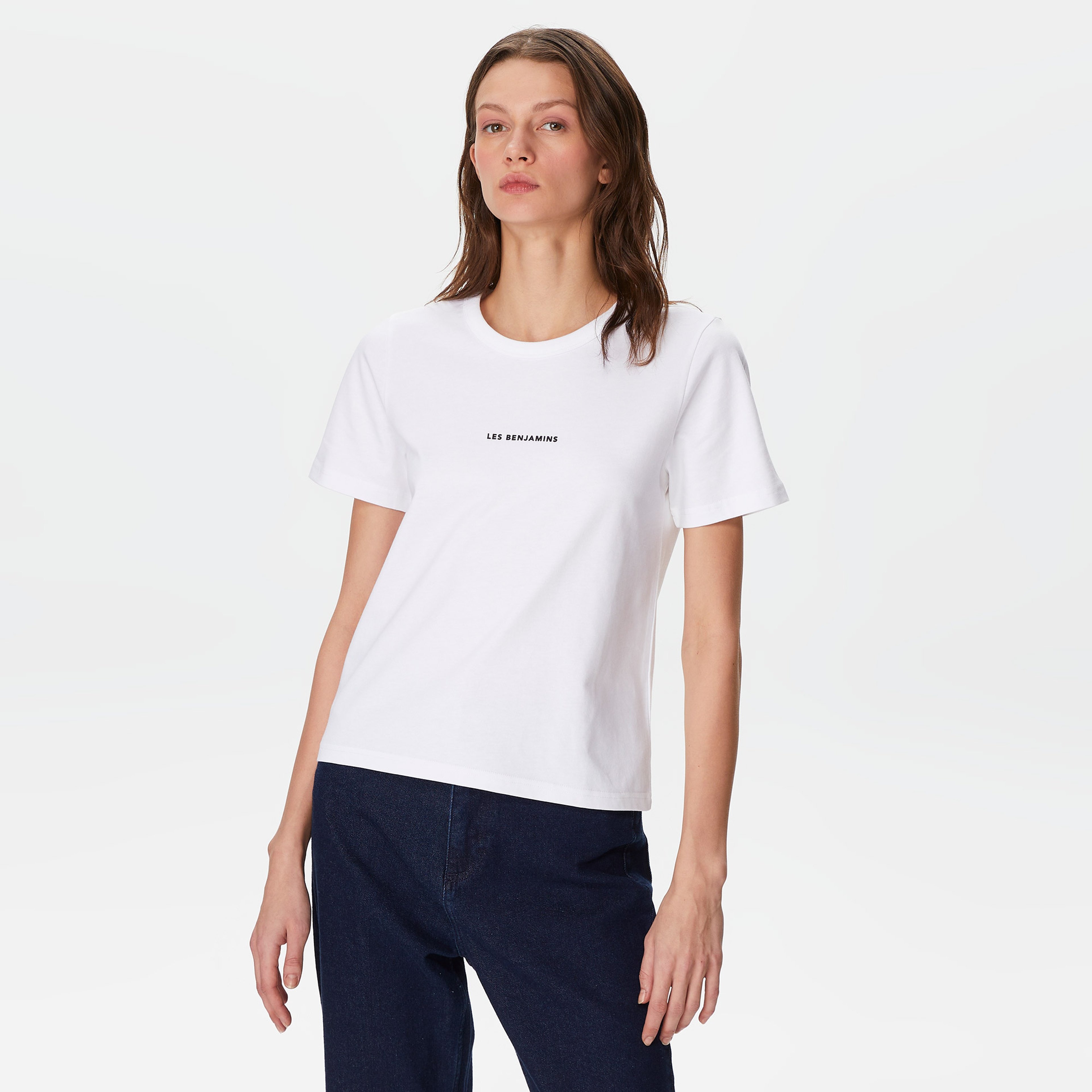 Les Benjamins Classics Kadın Beyaz T-Shirt