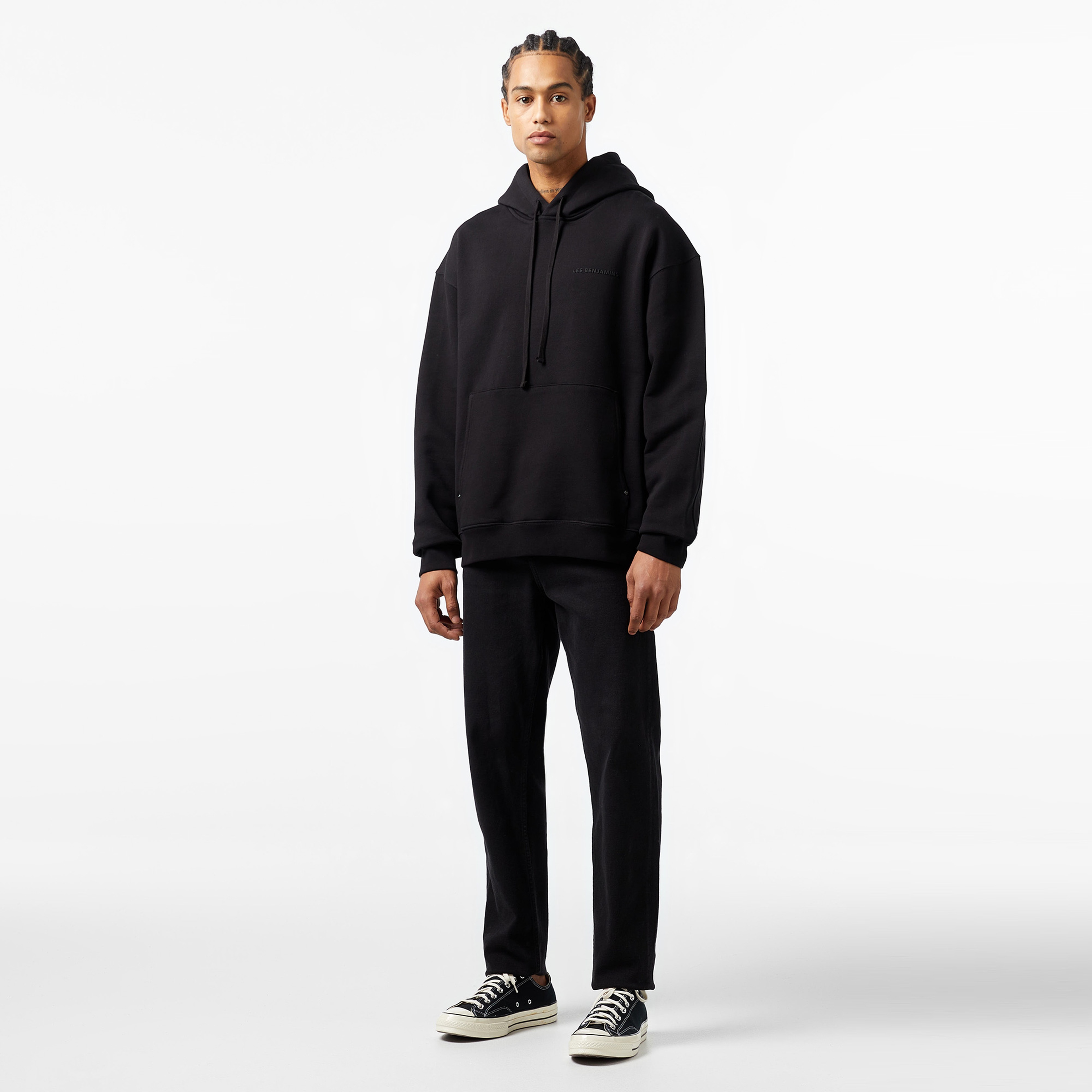 Les Benjamins Classics Erkek Siyah Sweatshirt