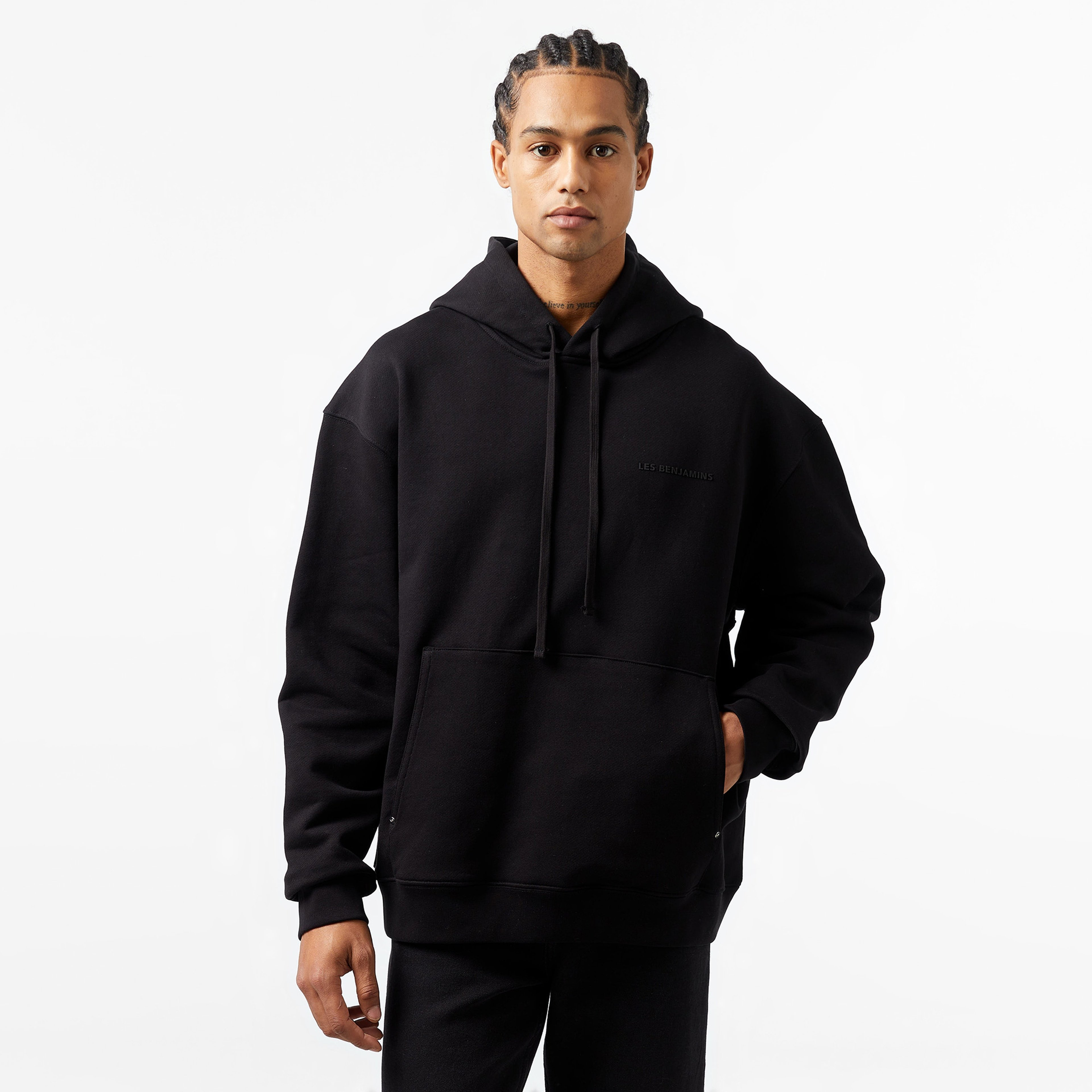 Les Benjamins Classics Erkek Siyah Sweatshirt