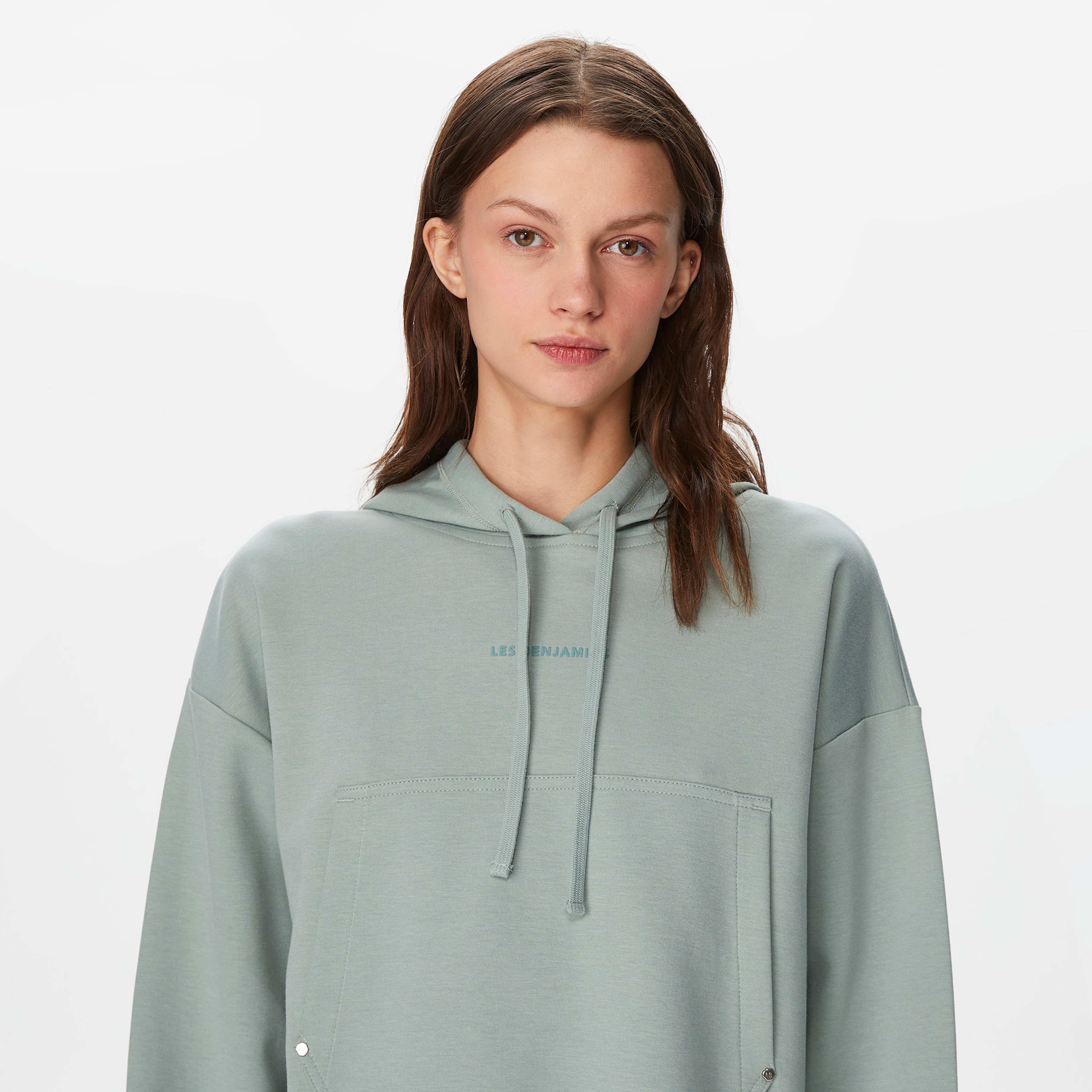 Les Benjamins Classics Kadın Yeşil Hoodie