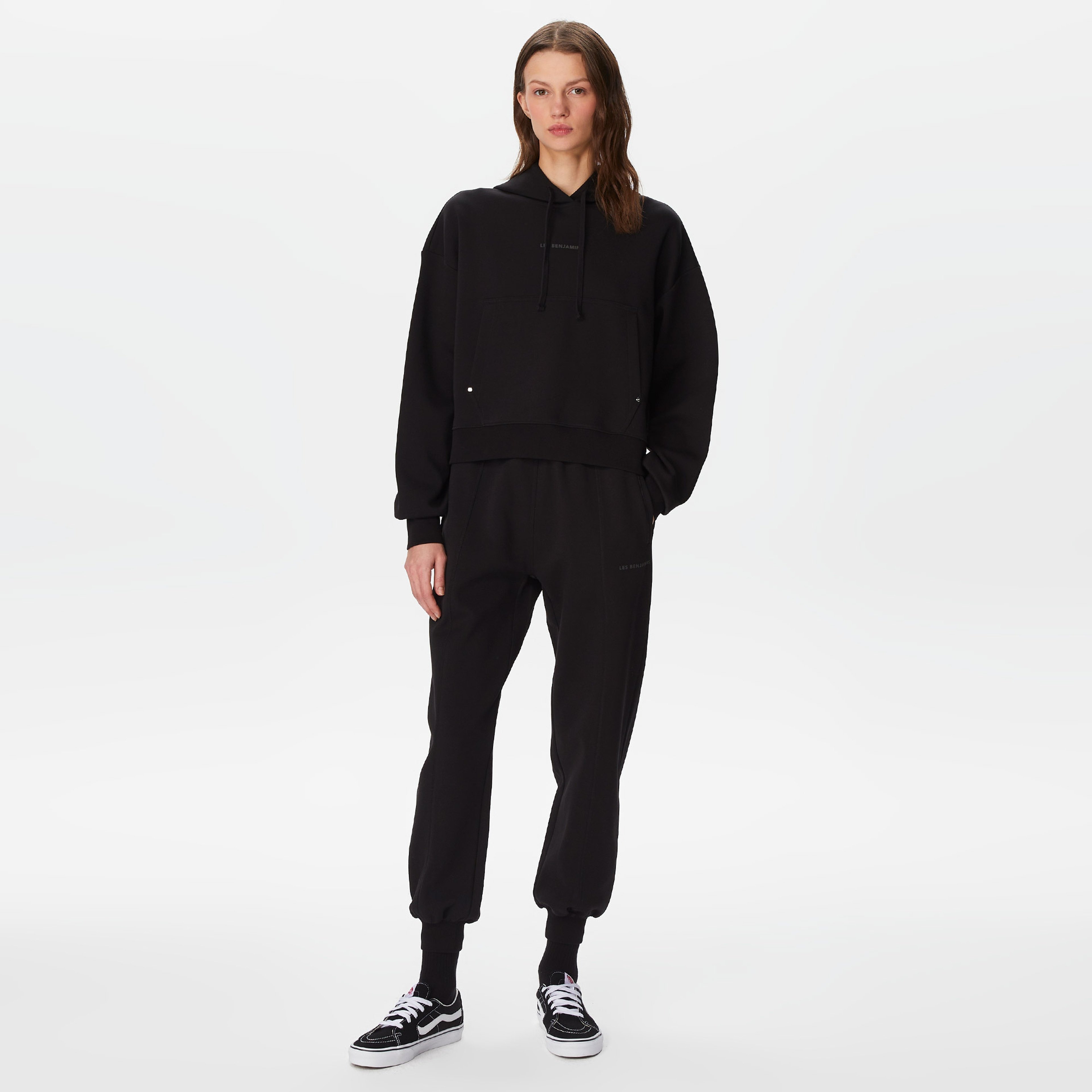 Les Benjamins Classics Kadın Siyah Hoodie