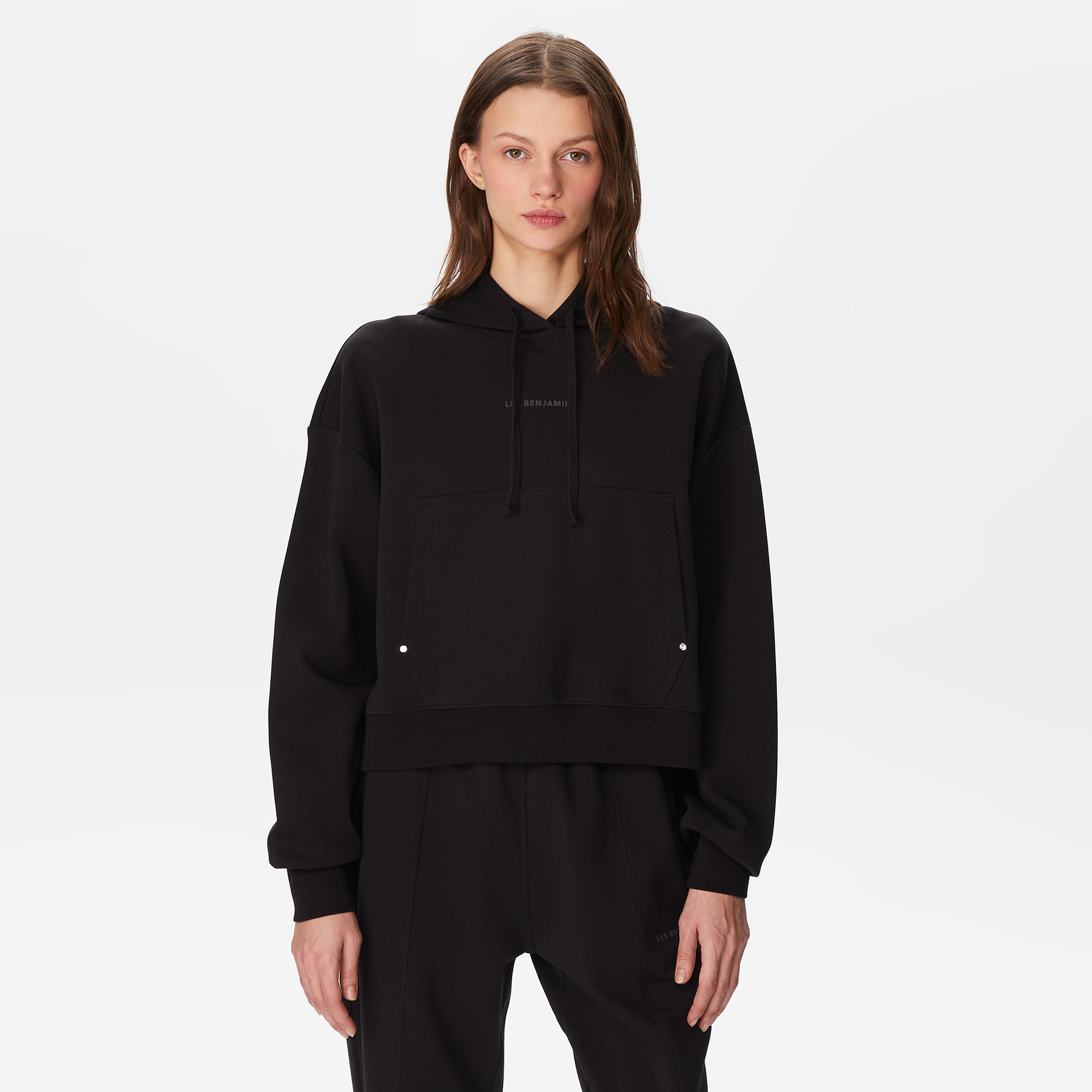Les Benjamins Classics Kadın Siyah Hoodie