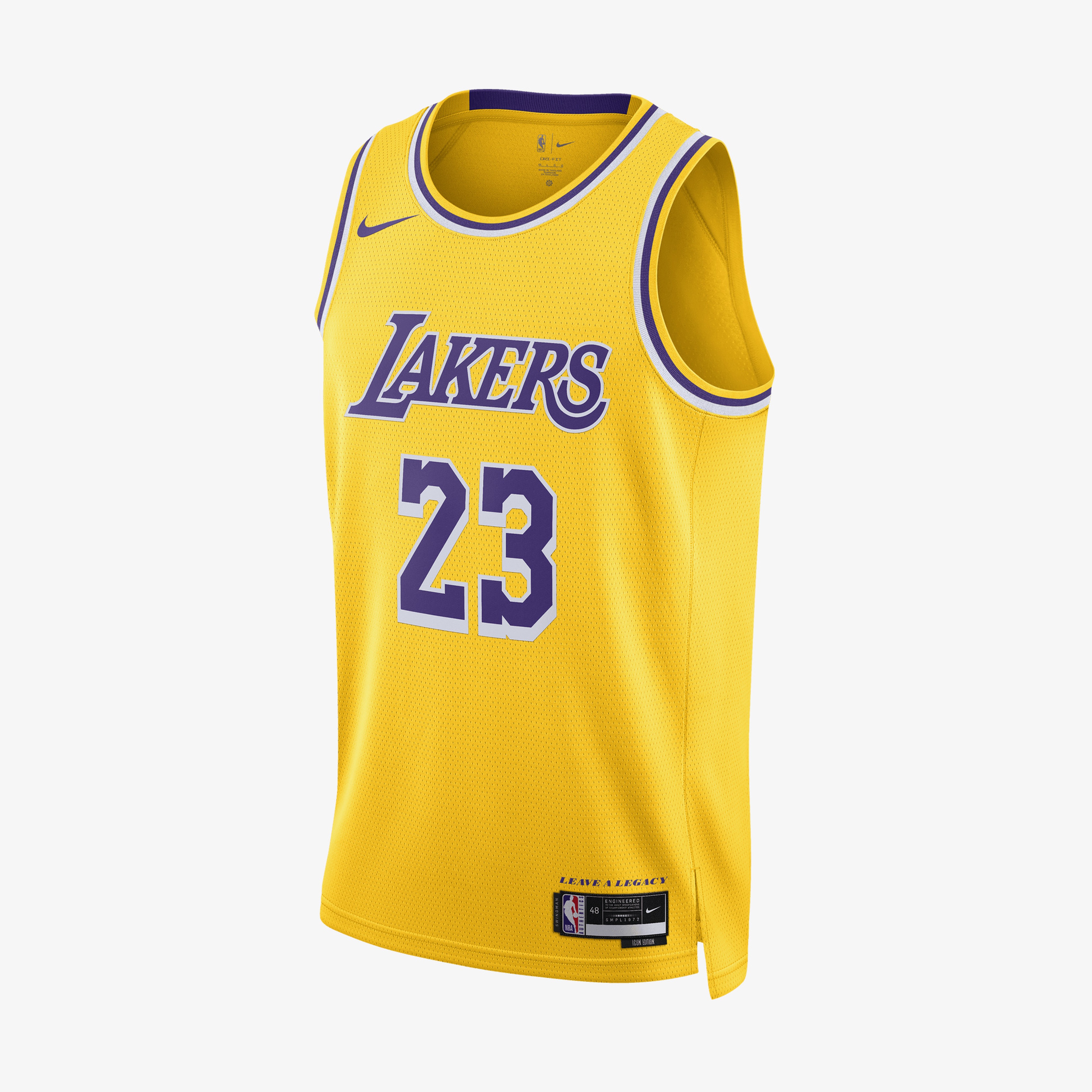 Nike Los Angeles Lakers Icon Erkek Sarı Basketbol Forması