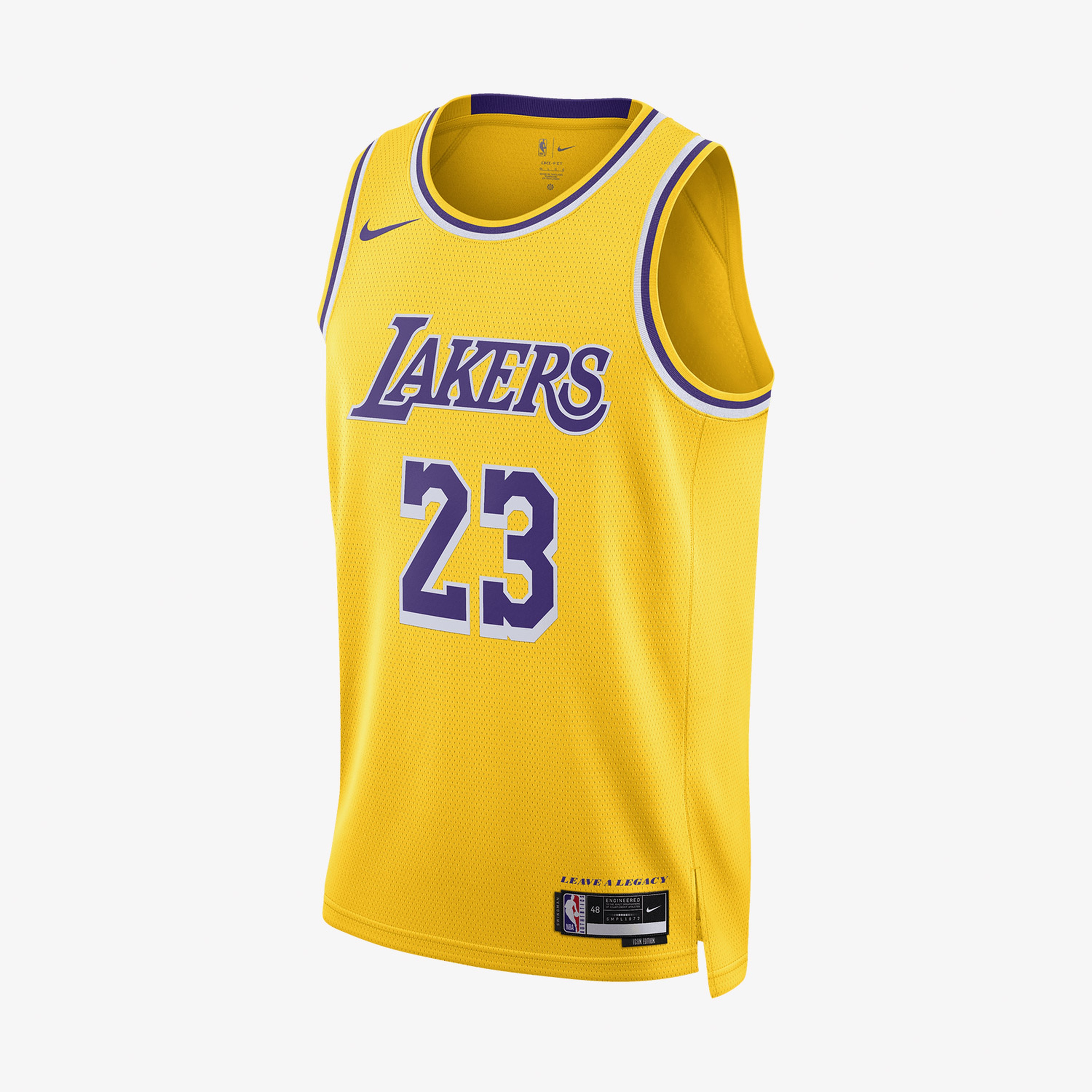 Nike Los Angeles Lakers Icon Erkek Sarı Basketbol Forması