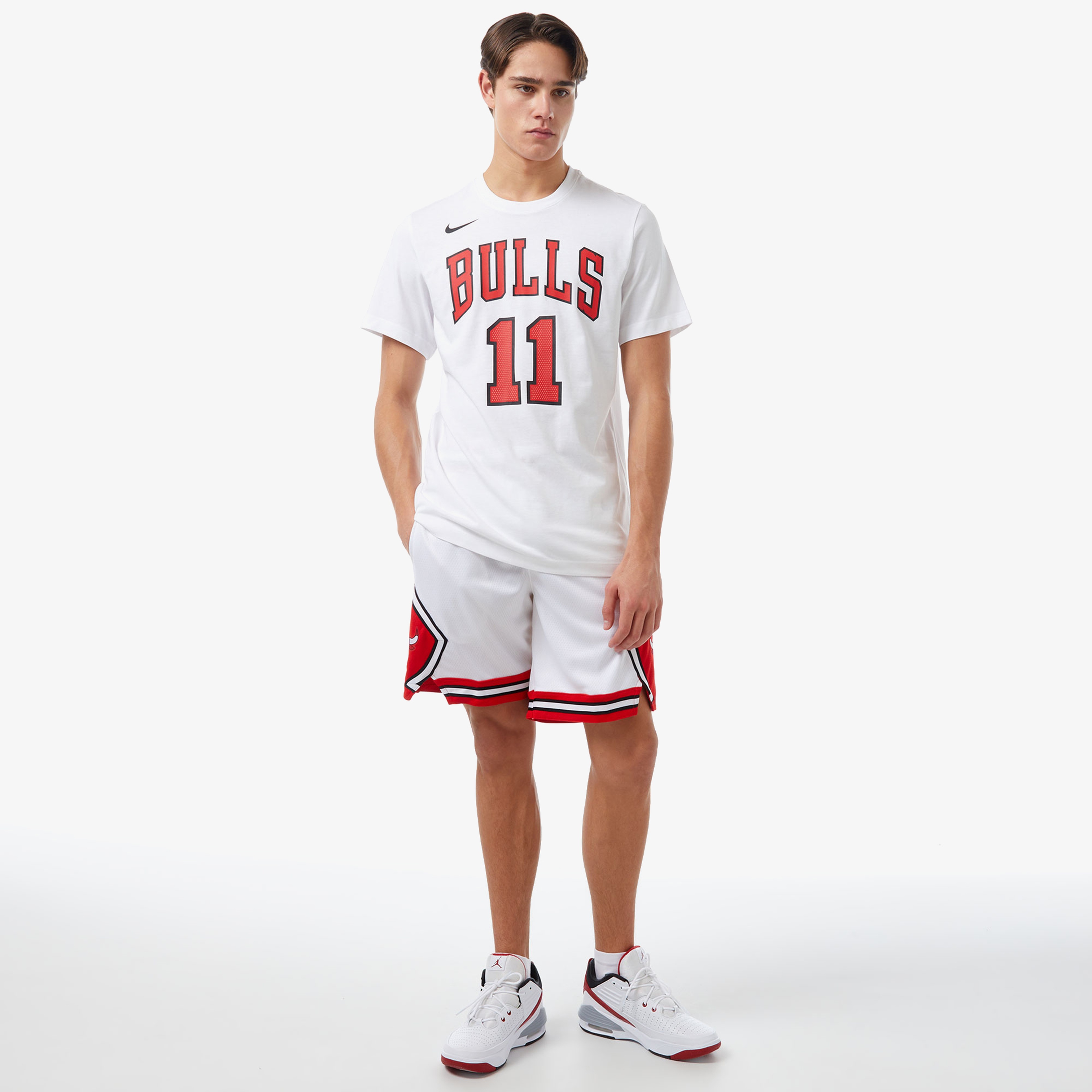 Nike Chicago Bulls Edition Erkek Beyaz T-Shirt