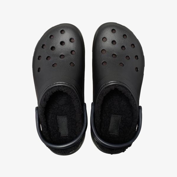Crocs Classic Platform Lined Clog Noir Kadın Siyah Terlik