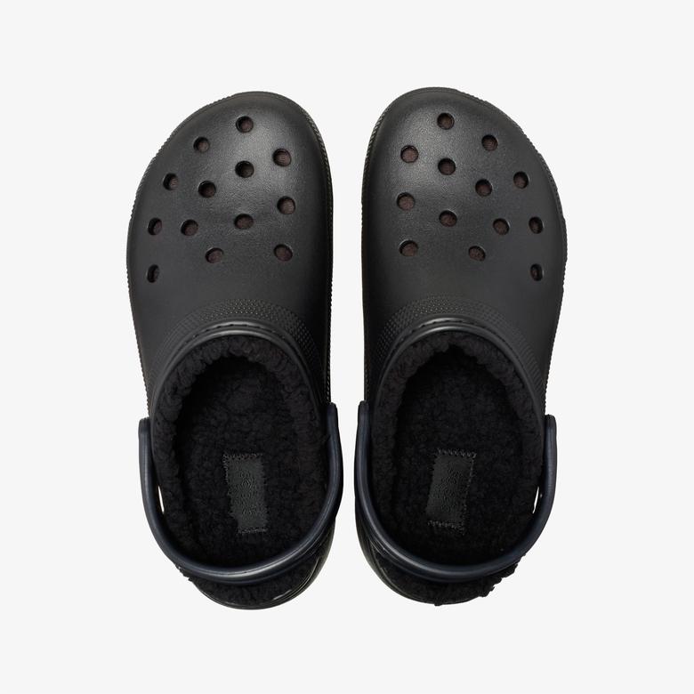 Crocs Classic Platform Lined Clog Noir Kadın Siyah Terlik
