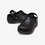 Crocs Classic Platform Lined Clog Noir Kadın Siyah Terlik