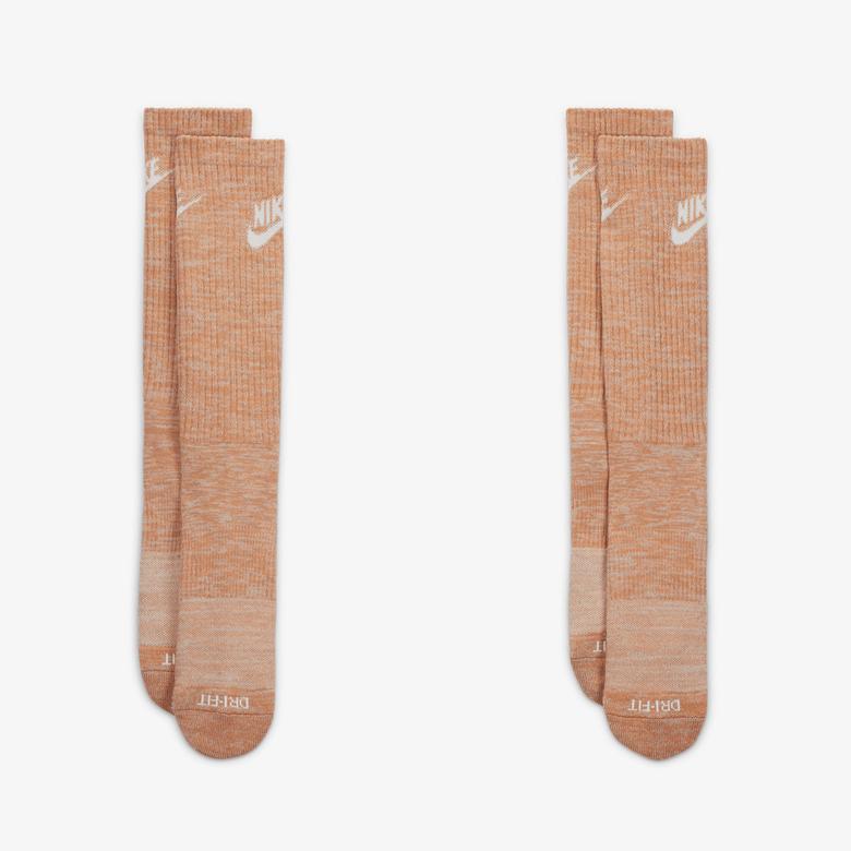 Nike Everyday Plus Cush Crew Unisex Kahverengi Çorap