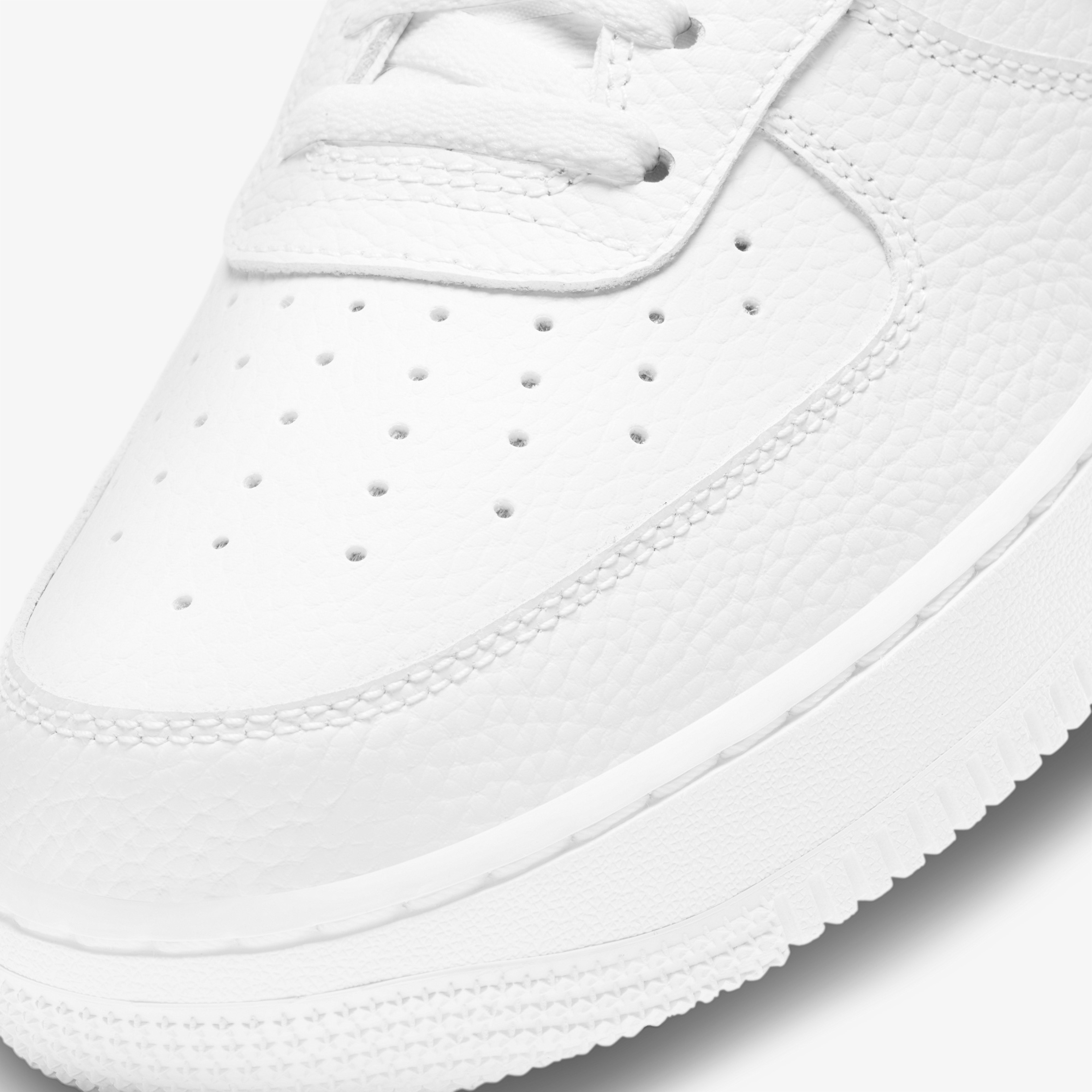 Nike Air Force 1 '07 Erkek Beyaz Siyah Spor Ayakkabı