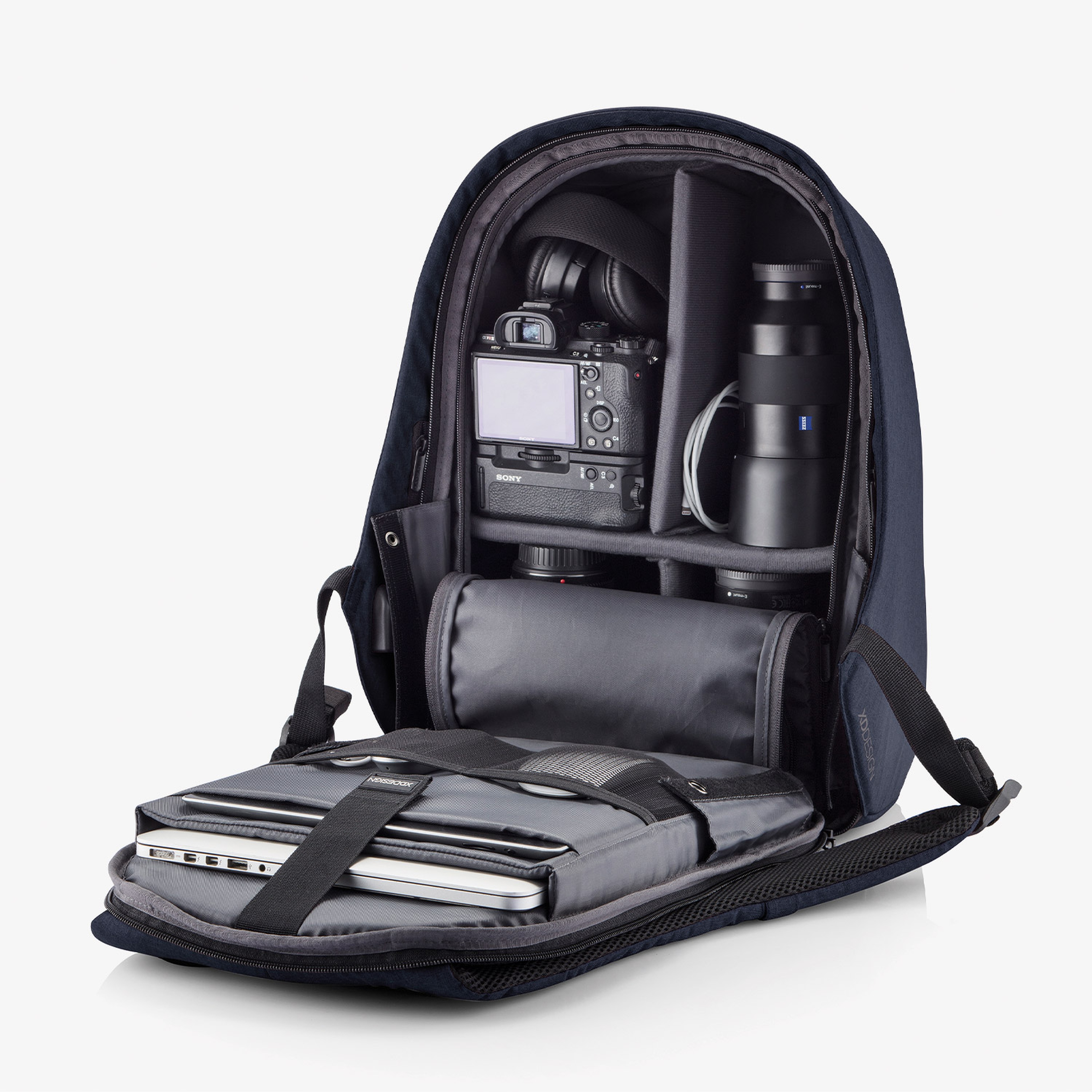 XD Design Bobby Soft Anti-Theft Unisex Lacivert Sırt Çantası