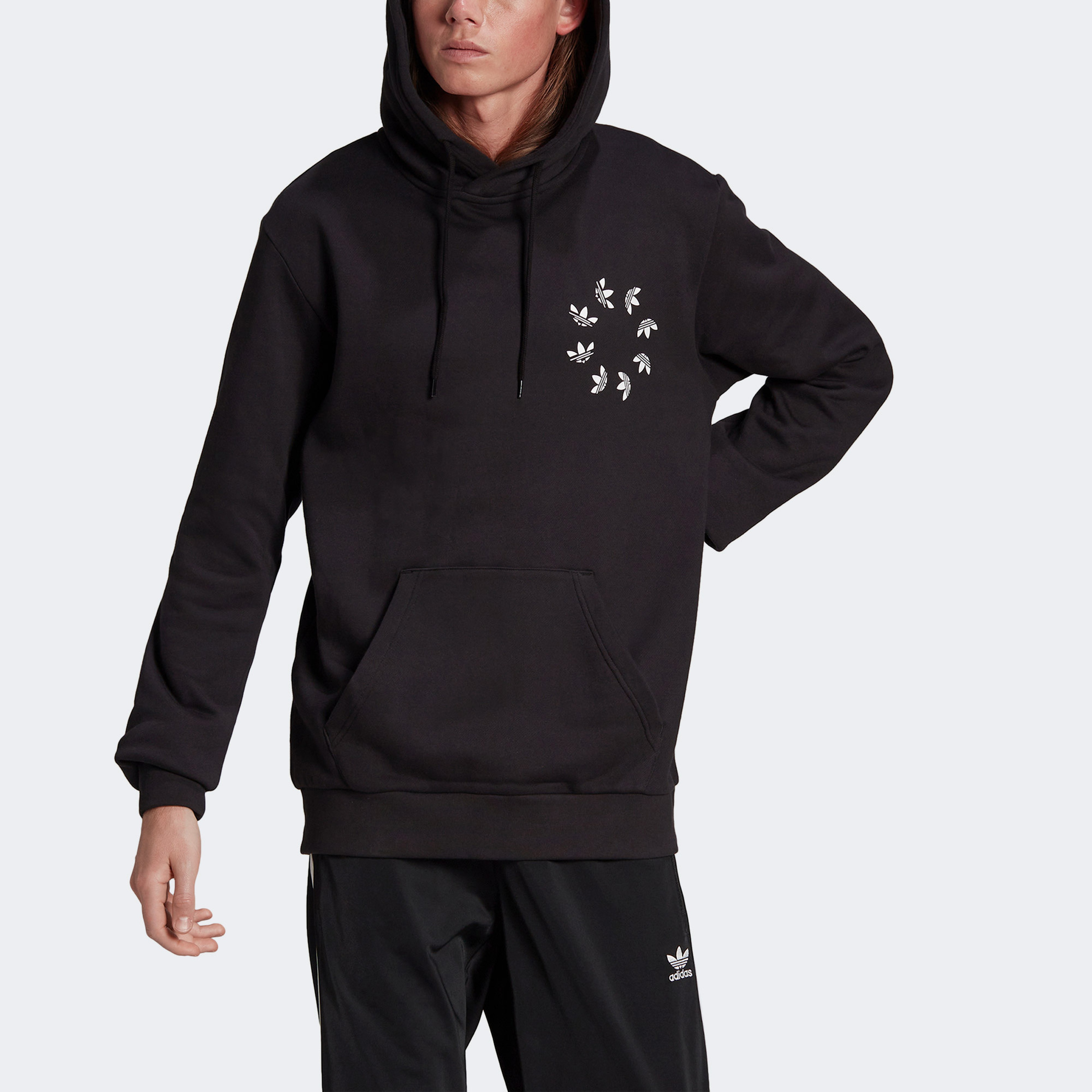 adidas Adicolor Spinner Erkek Siyah Sweatshirt