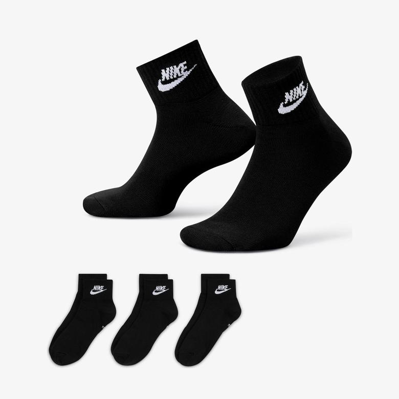 Nike Everyday Essentials Unisex Siyah Bilek Çorap