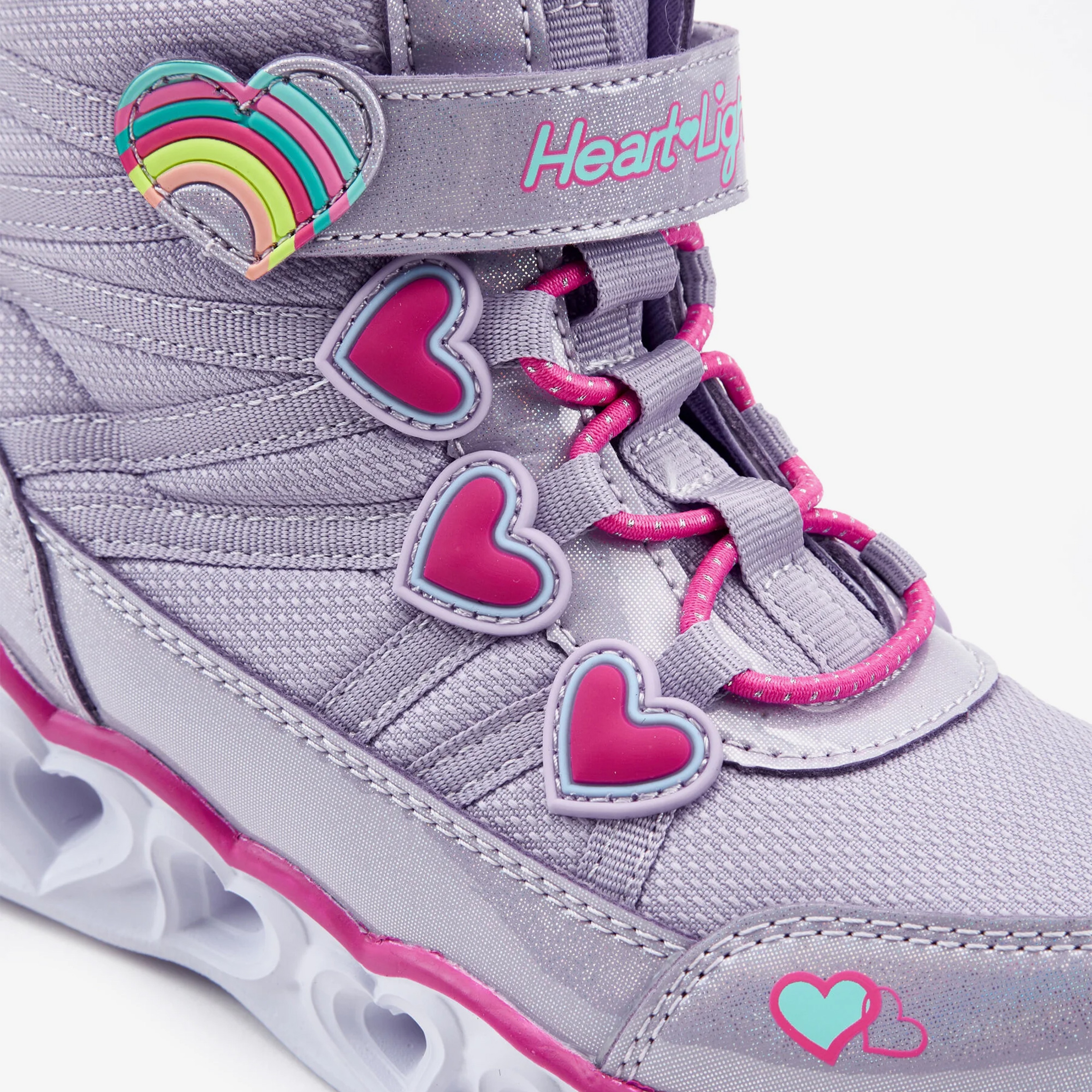 Skechers Heart Lights Çocuk Mor Bot