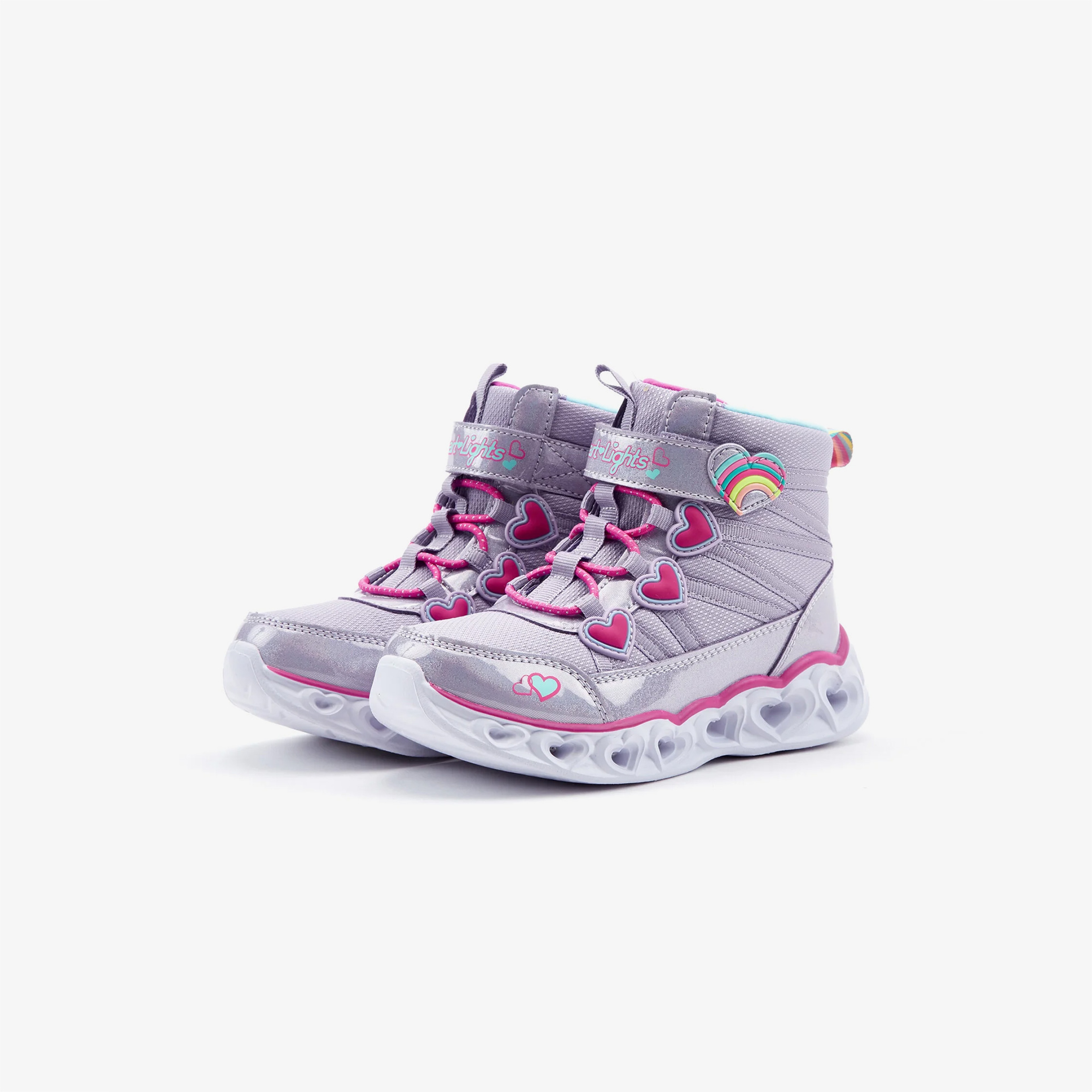 Skechers Heart Lights Çocuk Mor Bot