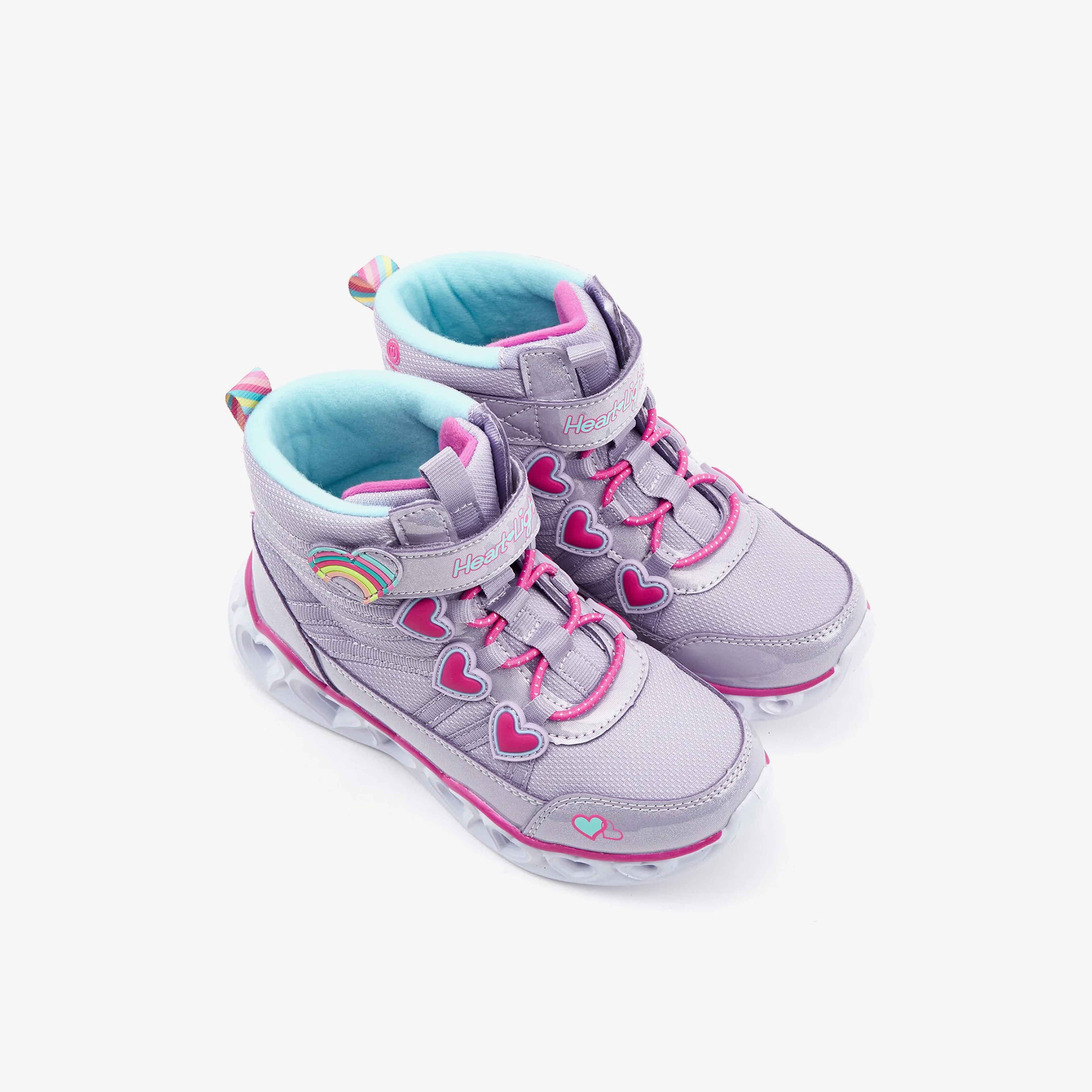 Skechers Heart Lights Çocuk Mor Bot