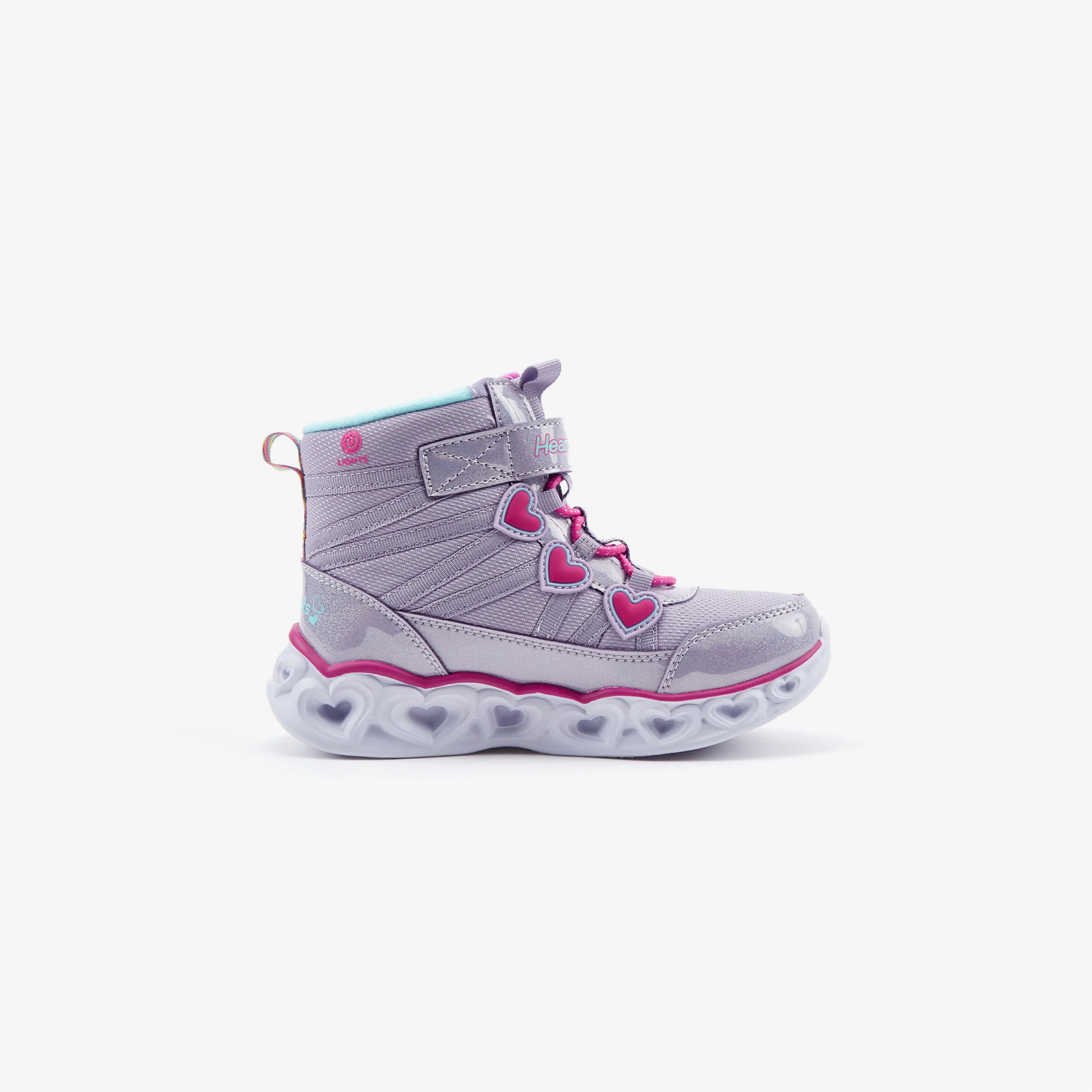 Skechers Heart Lights Çocuk Mor Bot
