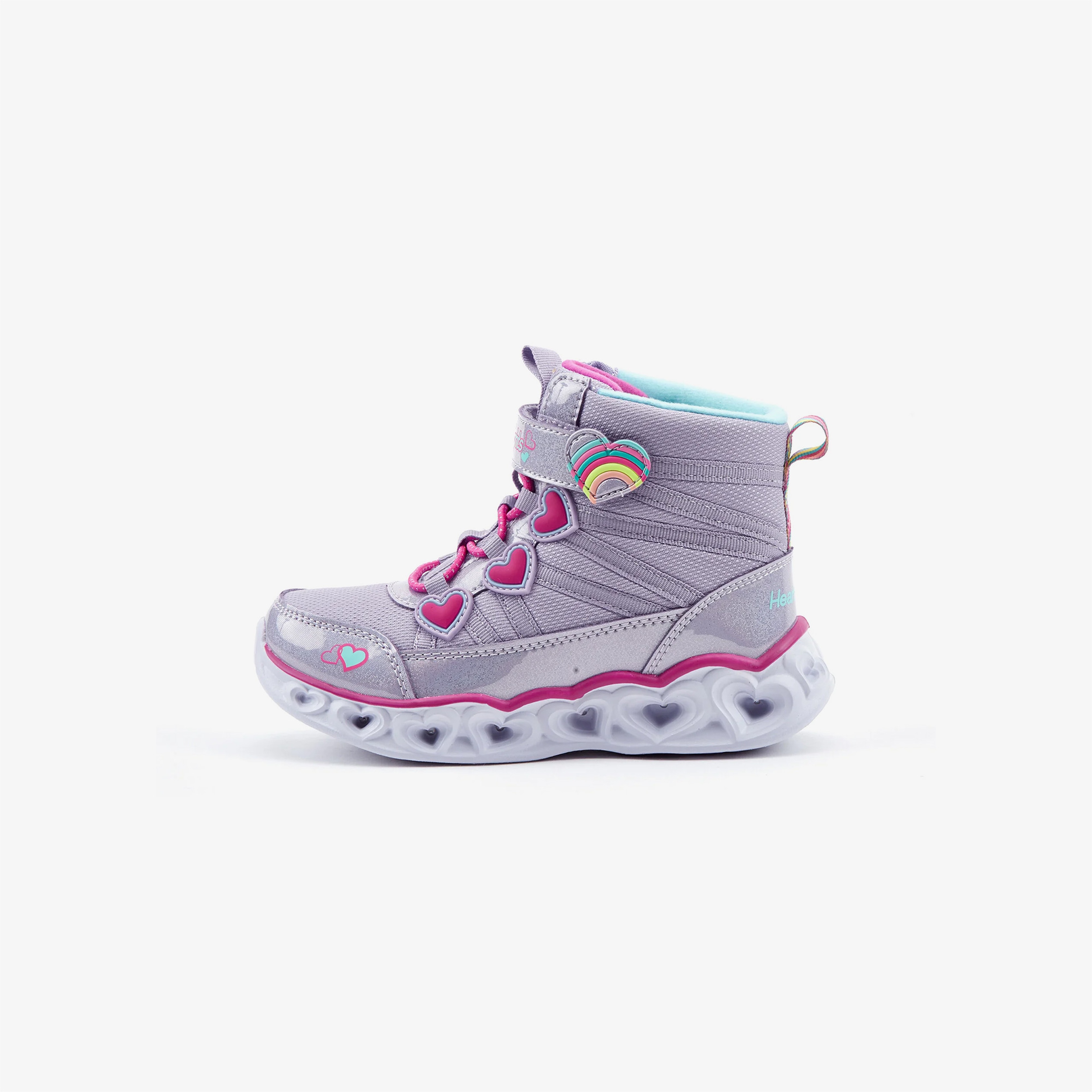 Skechers Heart Lights Çocuk Mor Bot