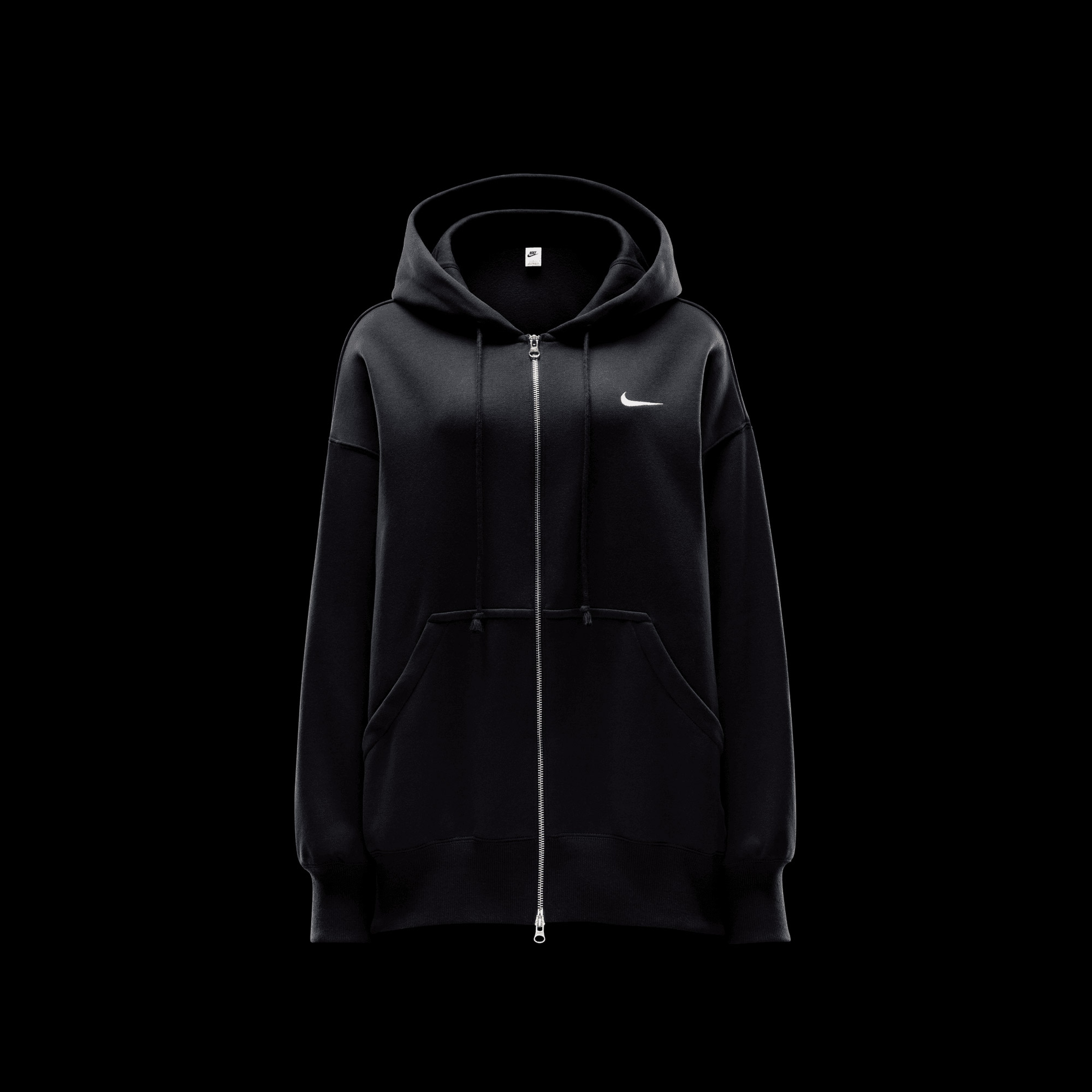 Nike Sportswear Phoenix Fleece Oversize Hoodie Kadın Siyah Eşofman Üstü