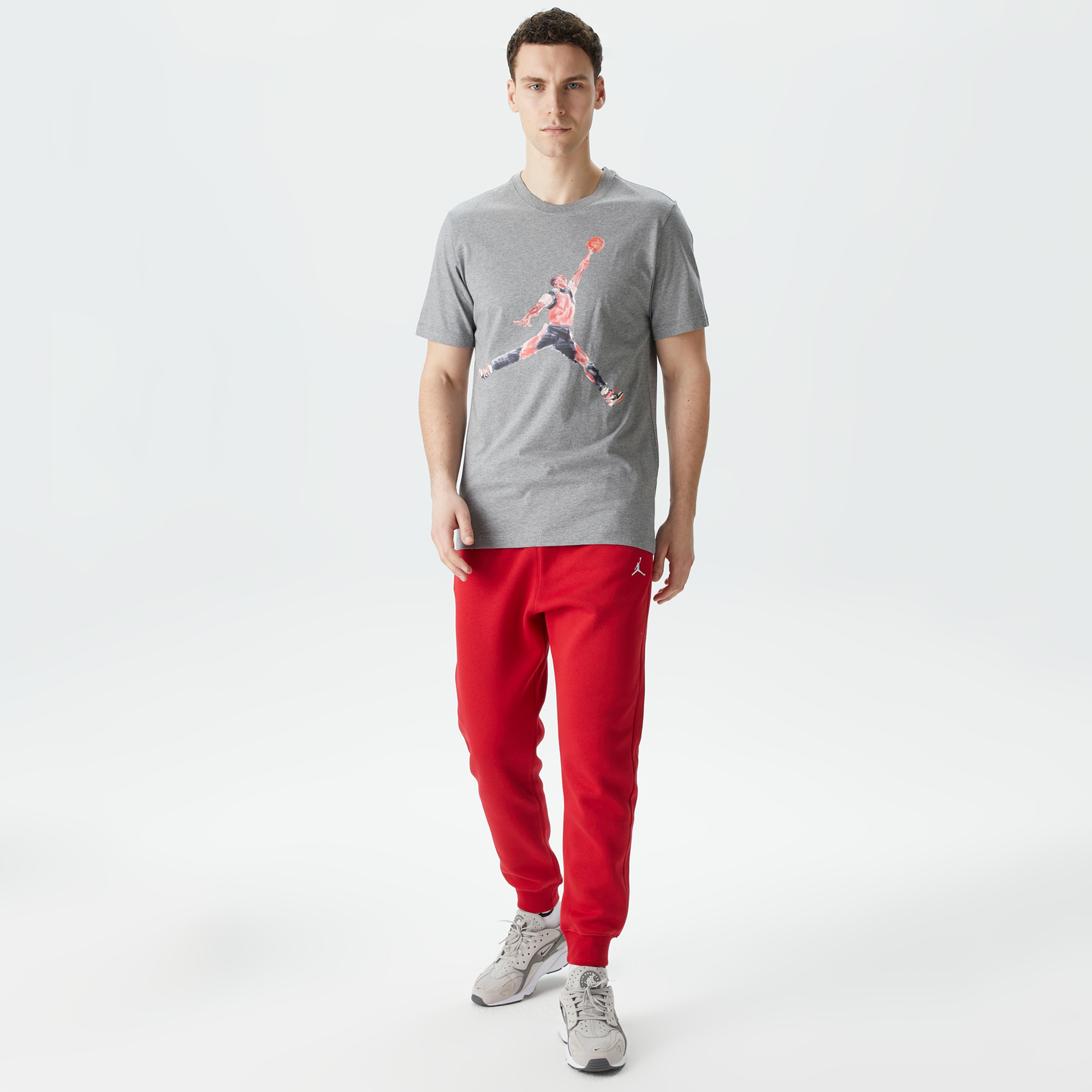Jordan Brand Erkek Gri T-Shirt