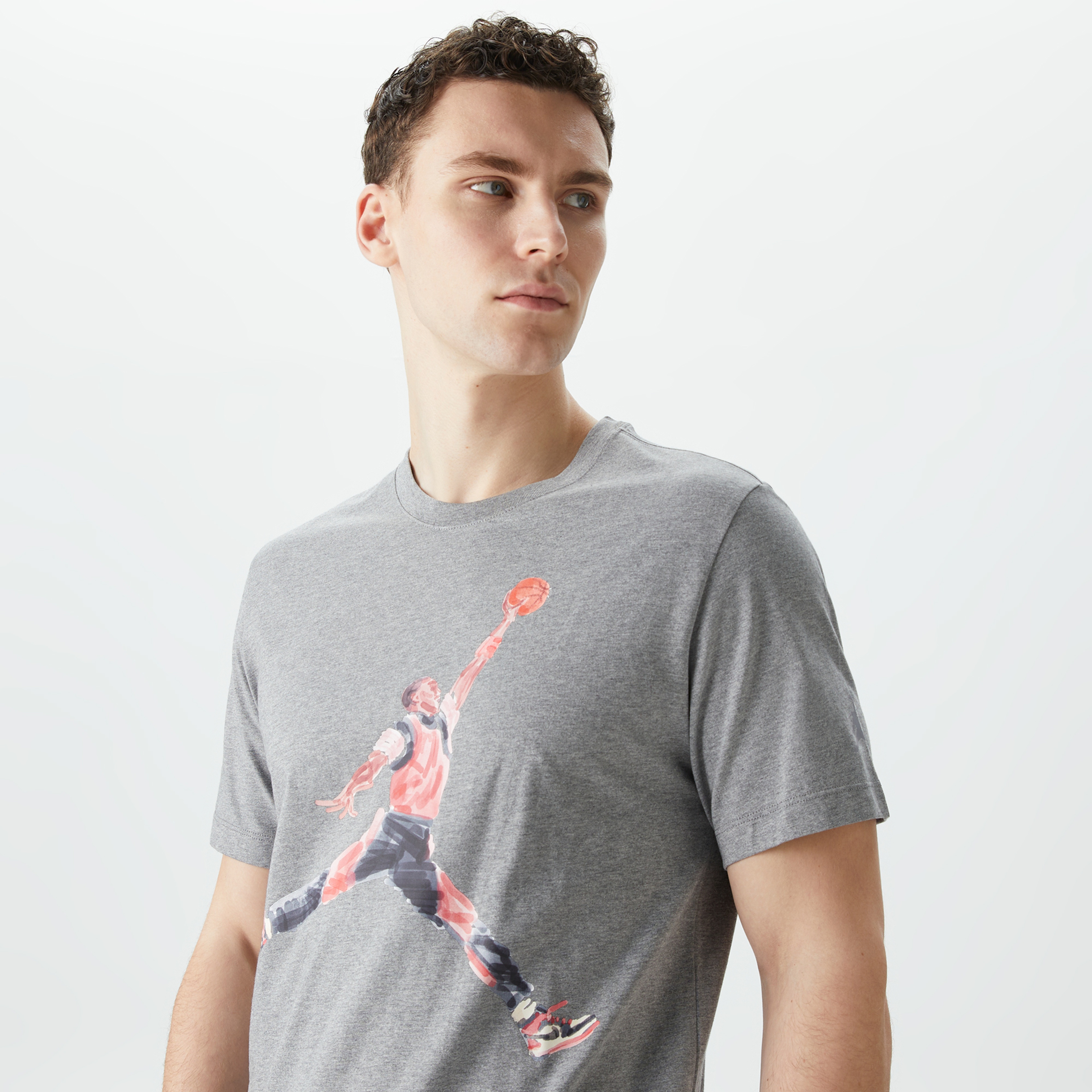 Jordan Brand Erkek Gri T-Shirt