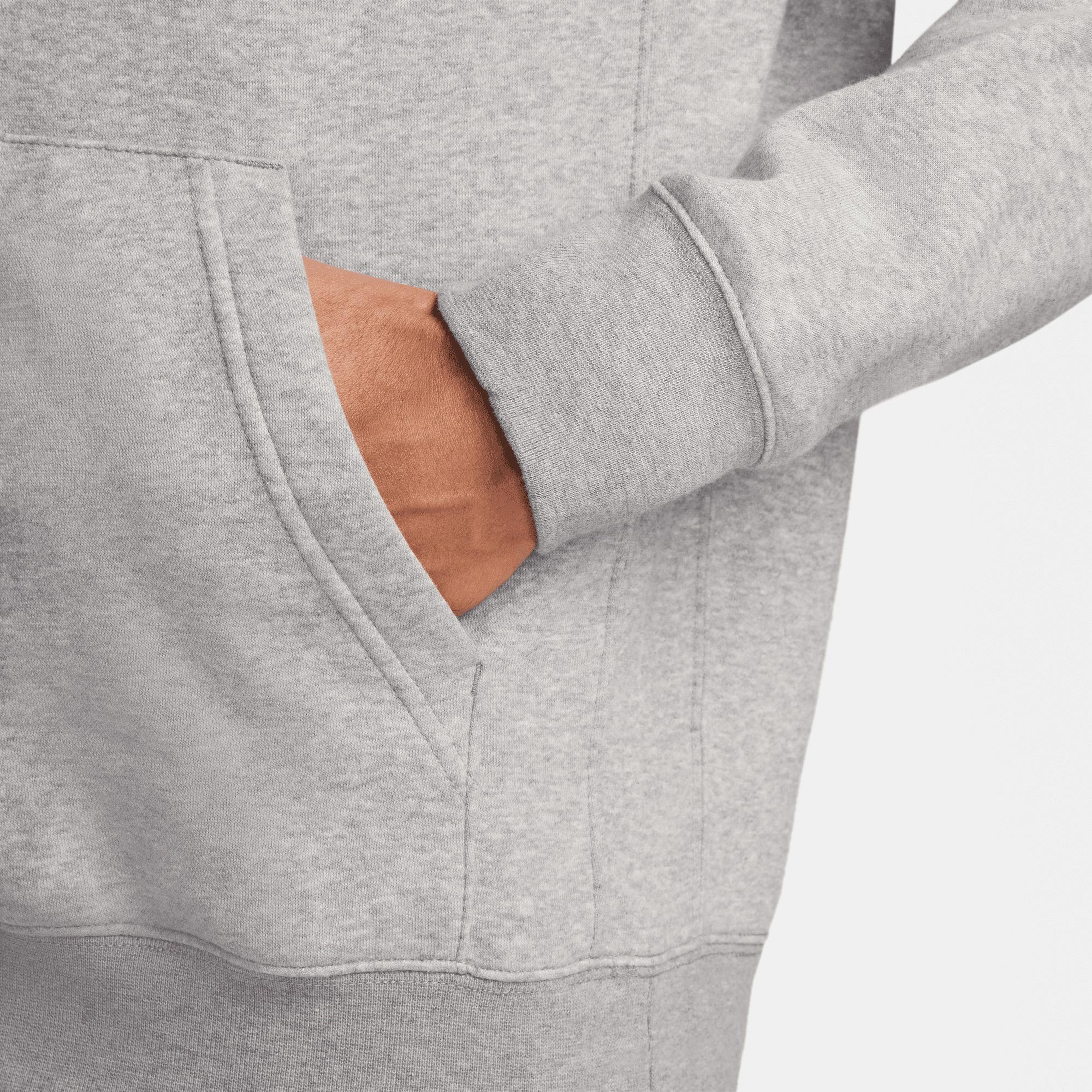 Nike Club Fleece Erkek Gri Hoodie