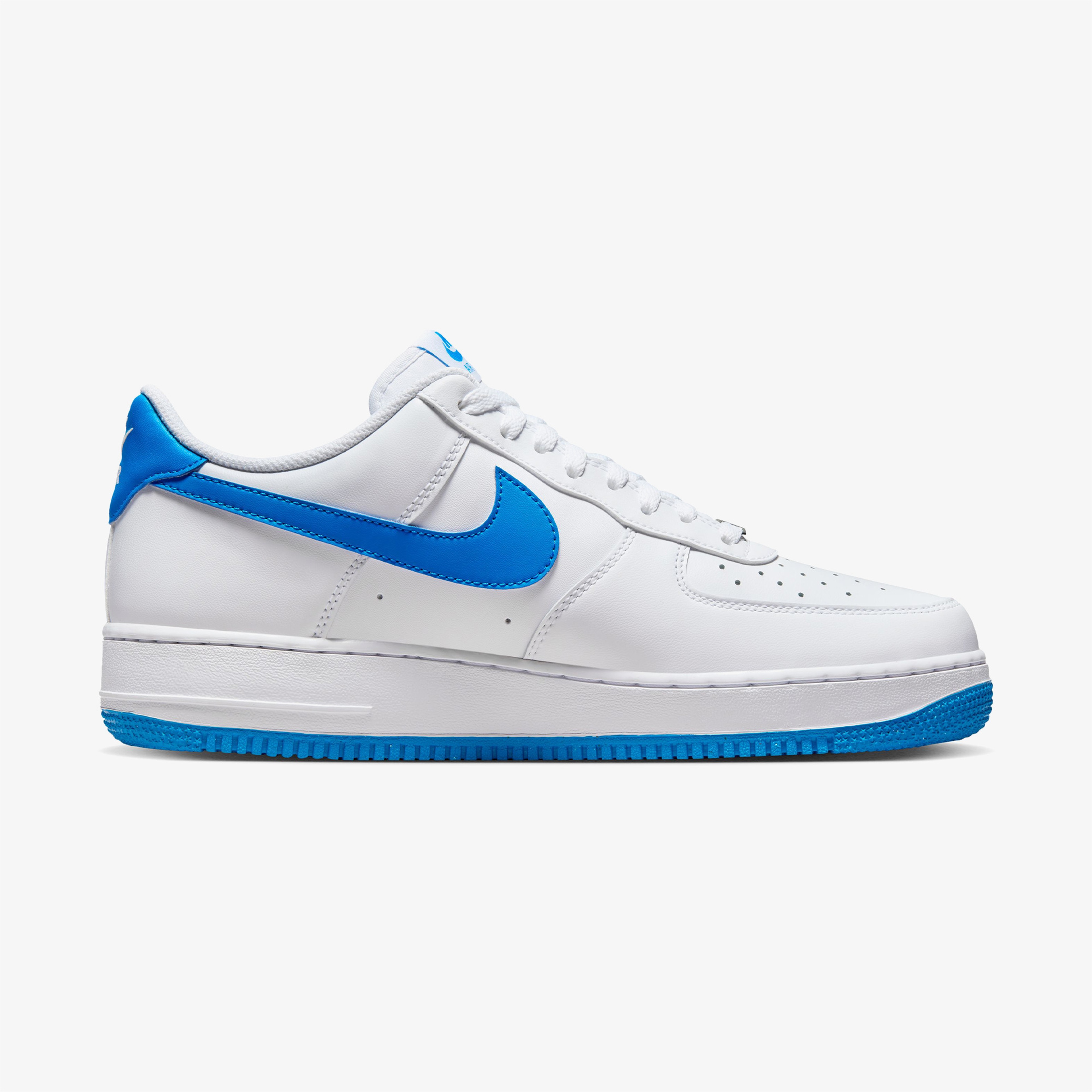 Nike Air Force 1 07 Sportswear Erkek Beyaz/Mavi Spor Ayakkabı