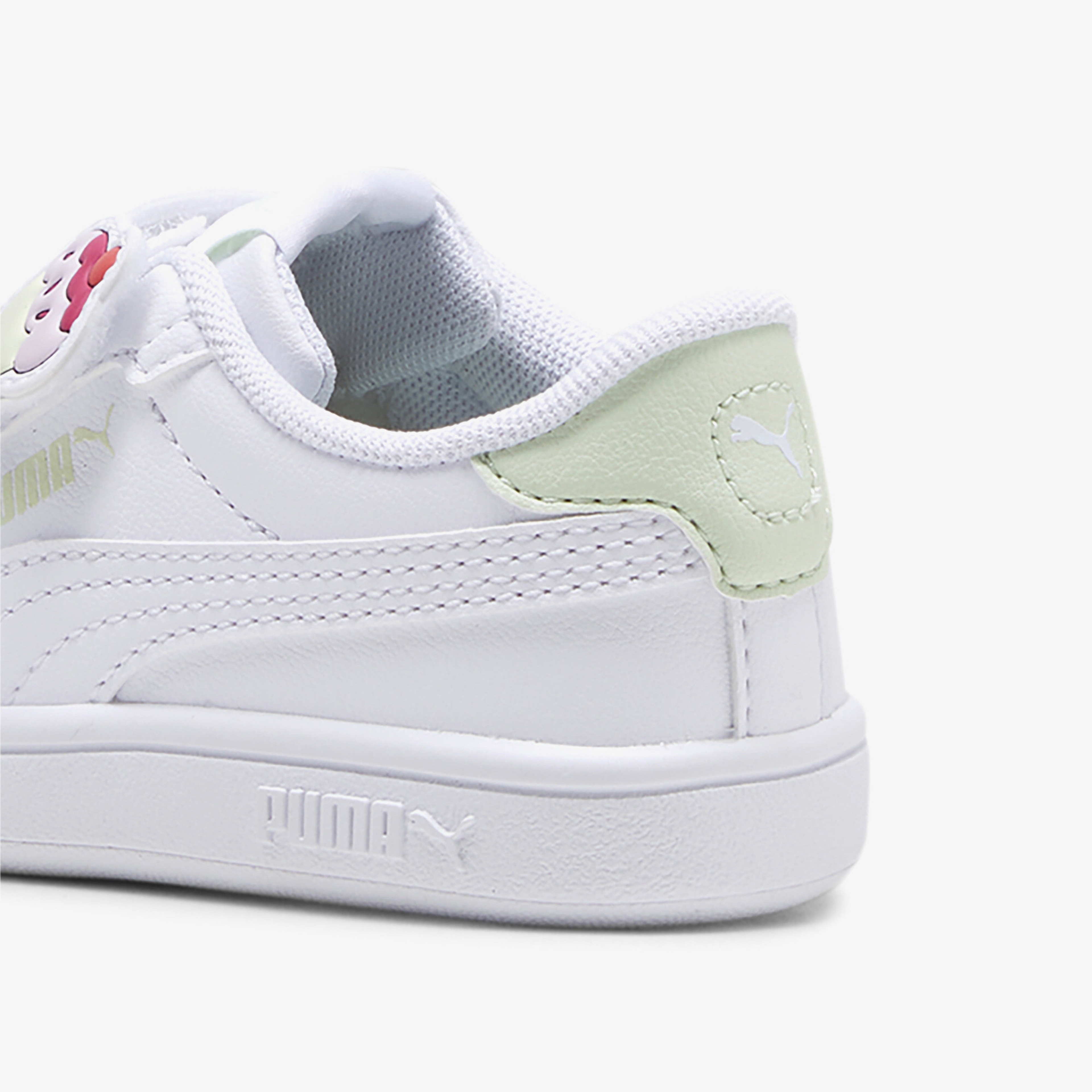 Puma Smash 3.0 Badges Bebek Beyaz Spor Ayakkabı