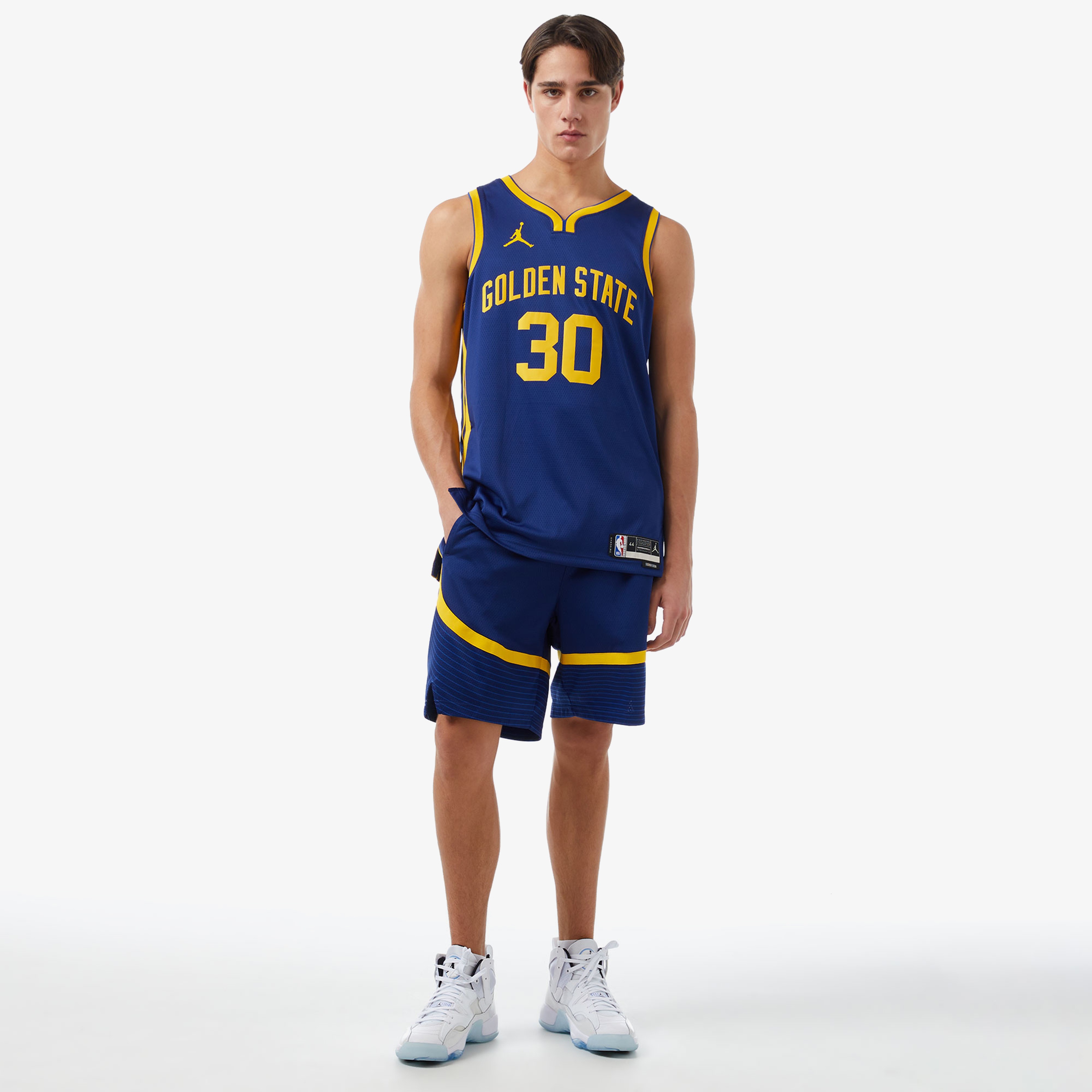Nike Golden State Warriors Statement Edition Dri-FIT NBA Swingman Basketbol Erkek Mavi Şort