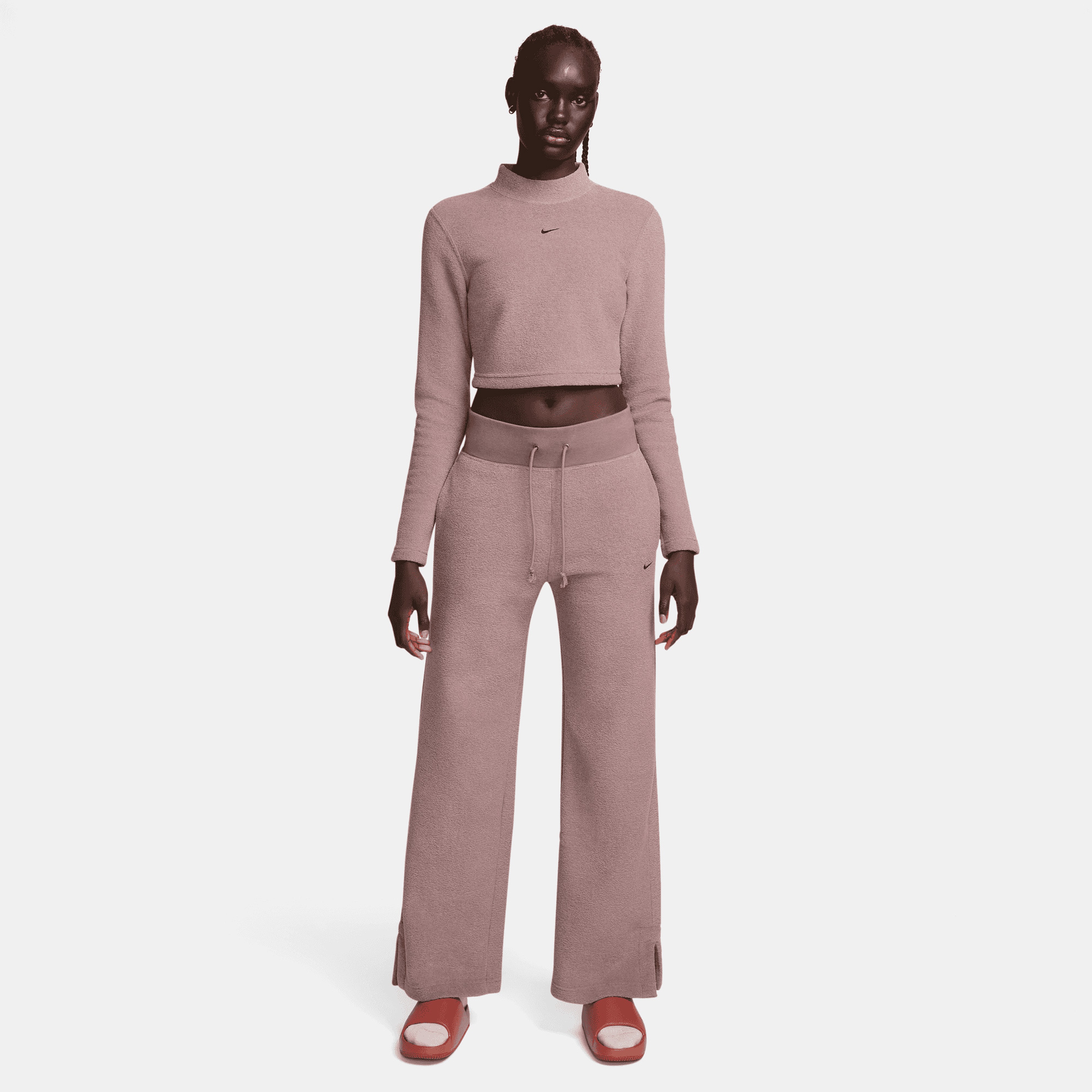 Nike Sportswear Phoenix Plush Kadın Kahverengi Eşofman Altı