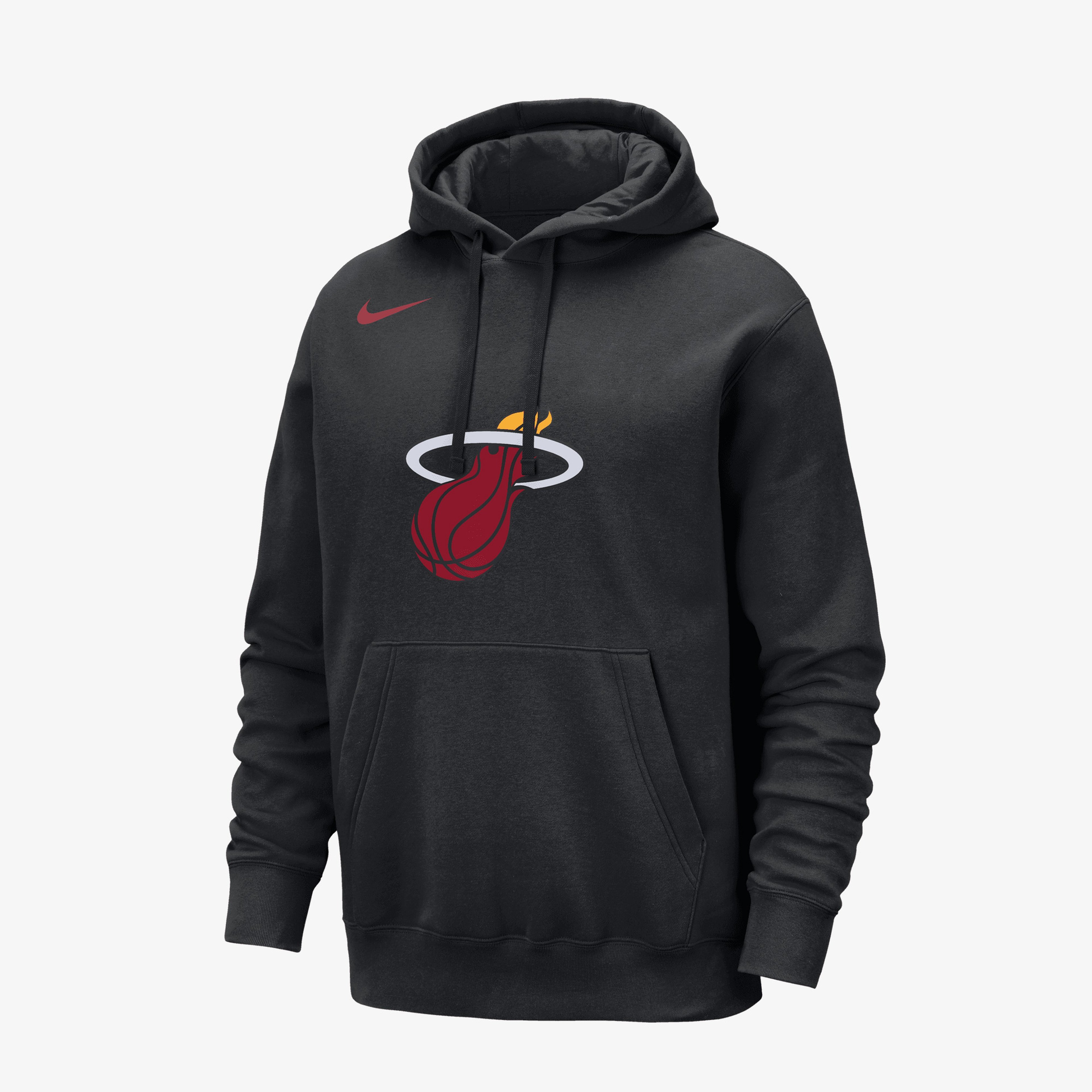Nike Miami Heat Club Erkek Siyah Hoodie