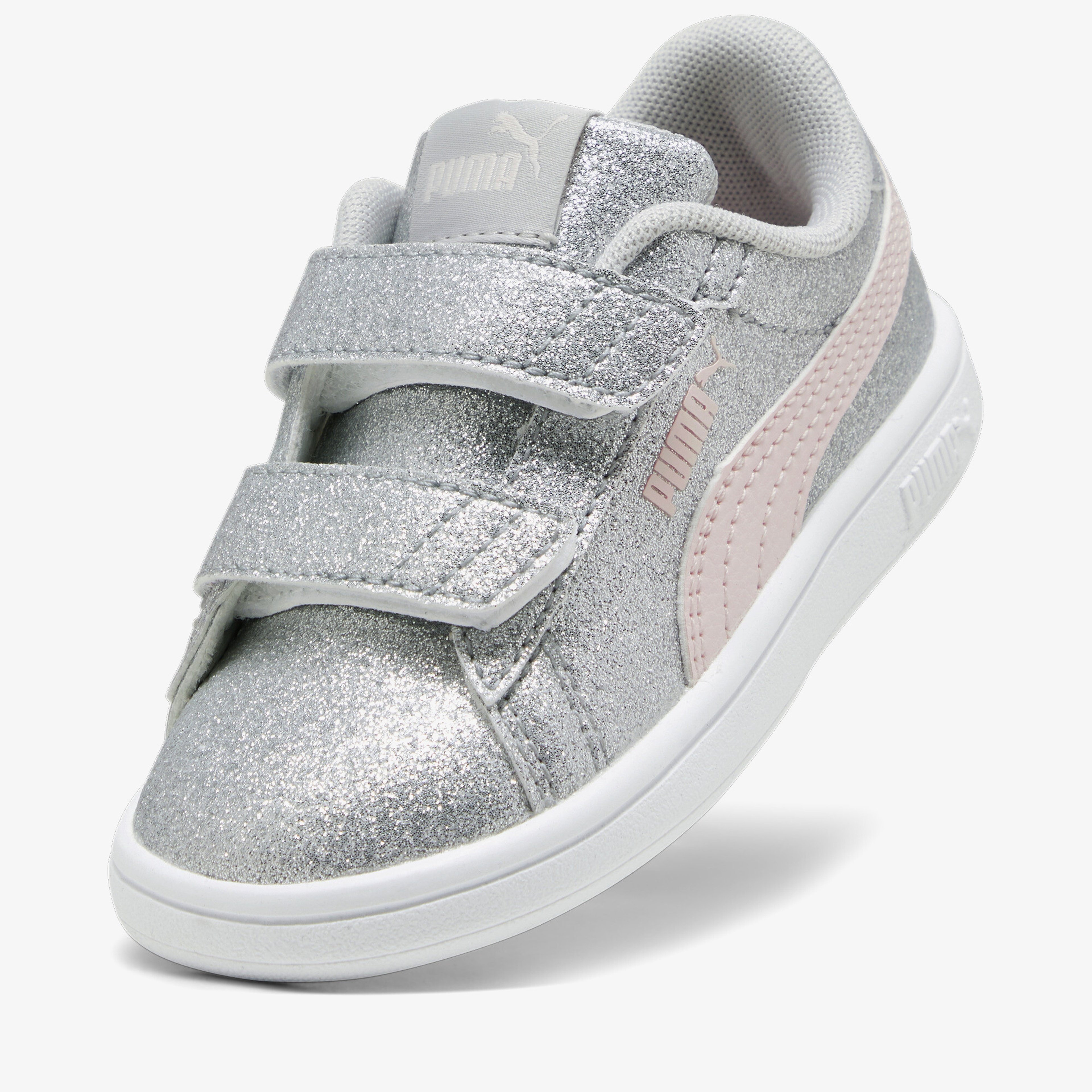 Puma Smash 3.0 Glit Glam V Bebek Gri Spor Ayakkabı