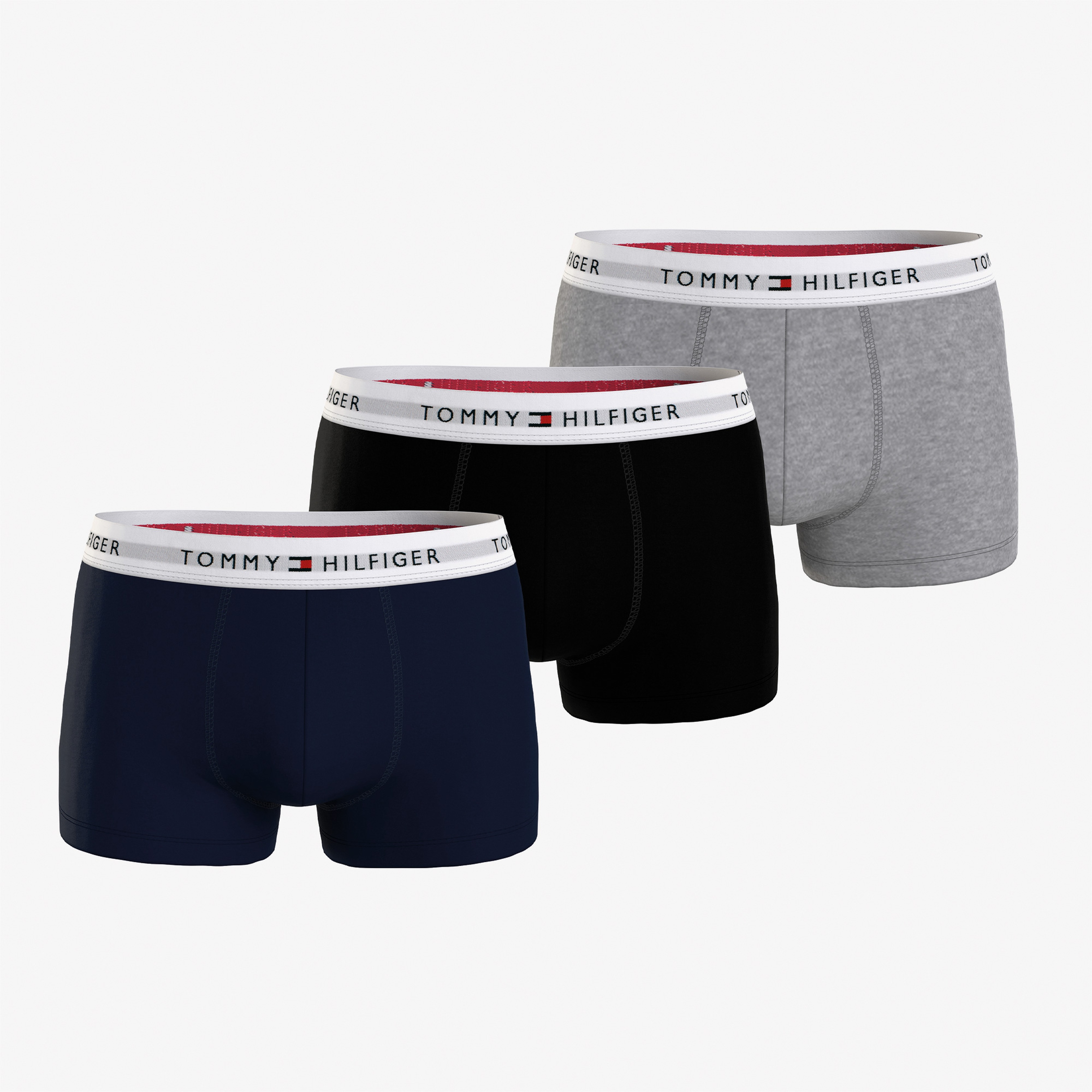 Tommy Hilfiger 3P Trunk Erkek Mavi Boxer