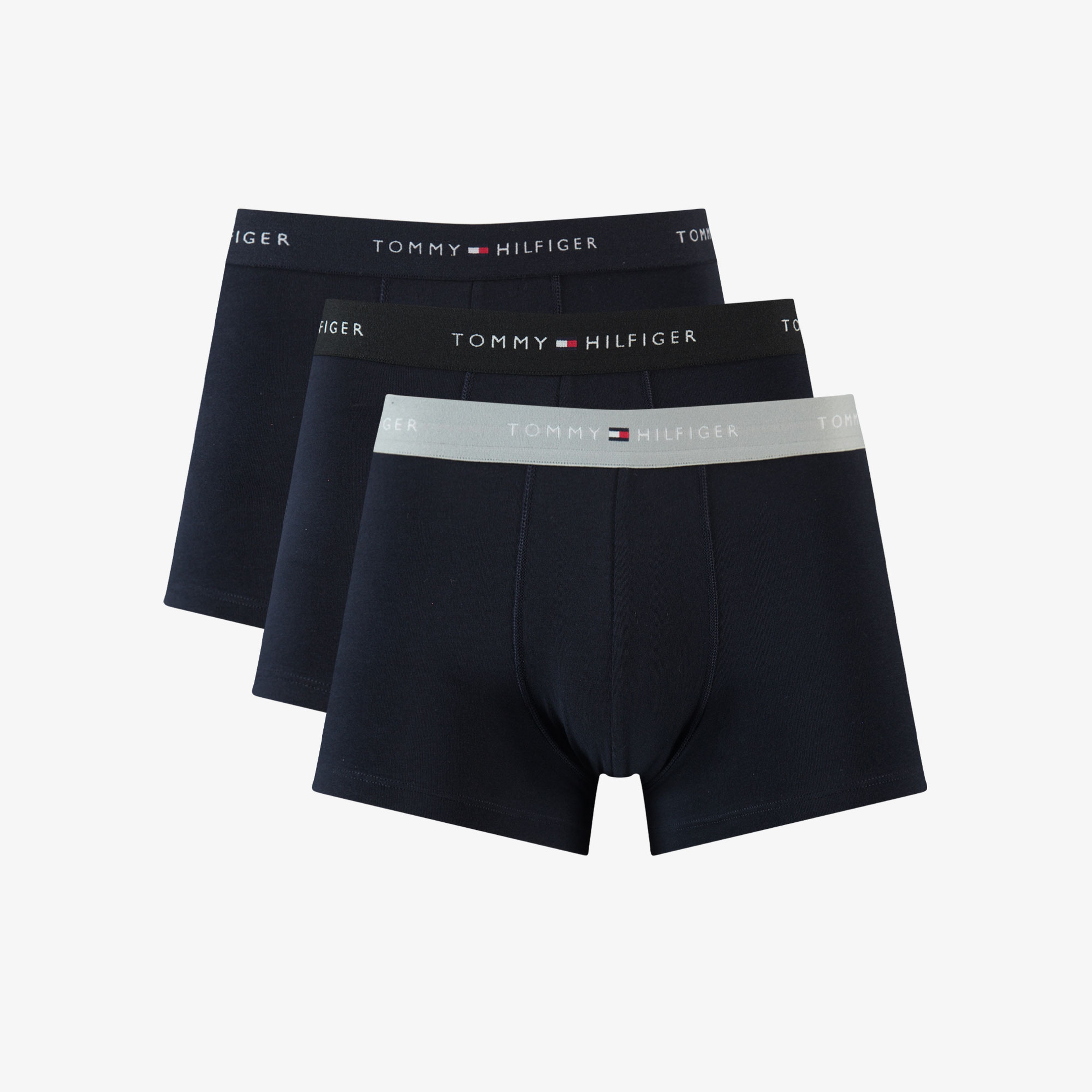 Tommy Hilfiger 3P Wb Trunk Erkek Mavi Boxer