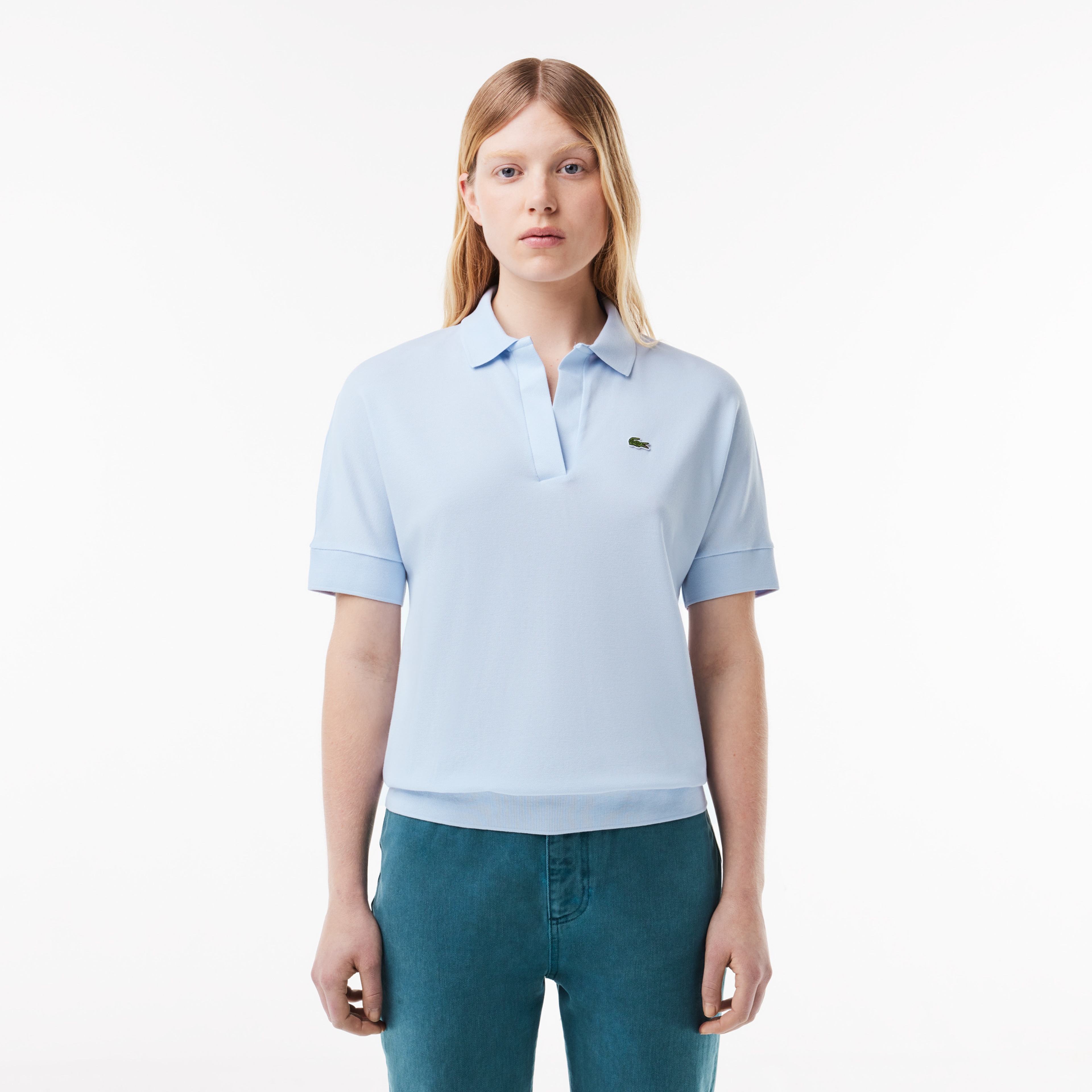 Lacoste Women's Flowy Piqué Polo Shirt
