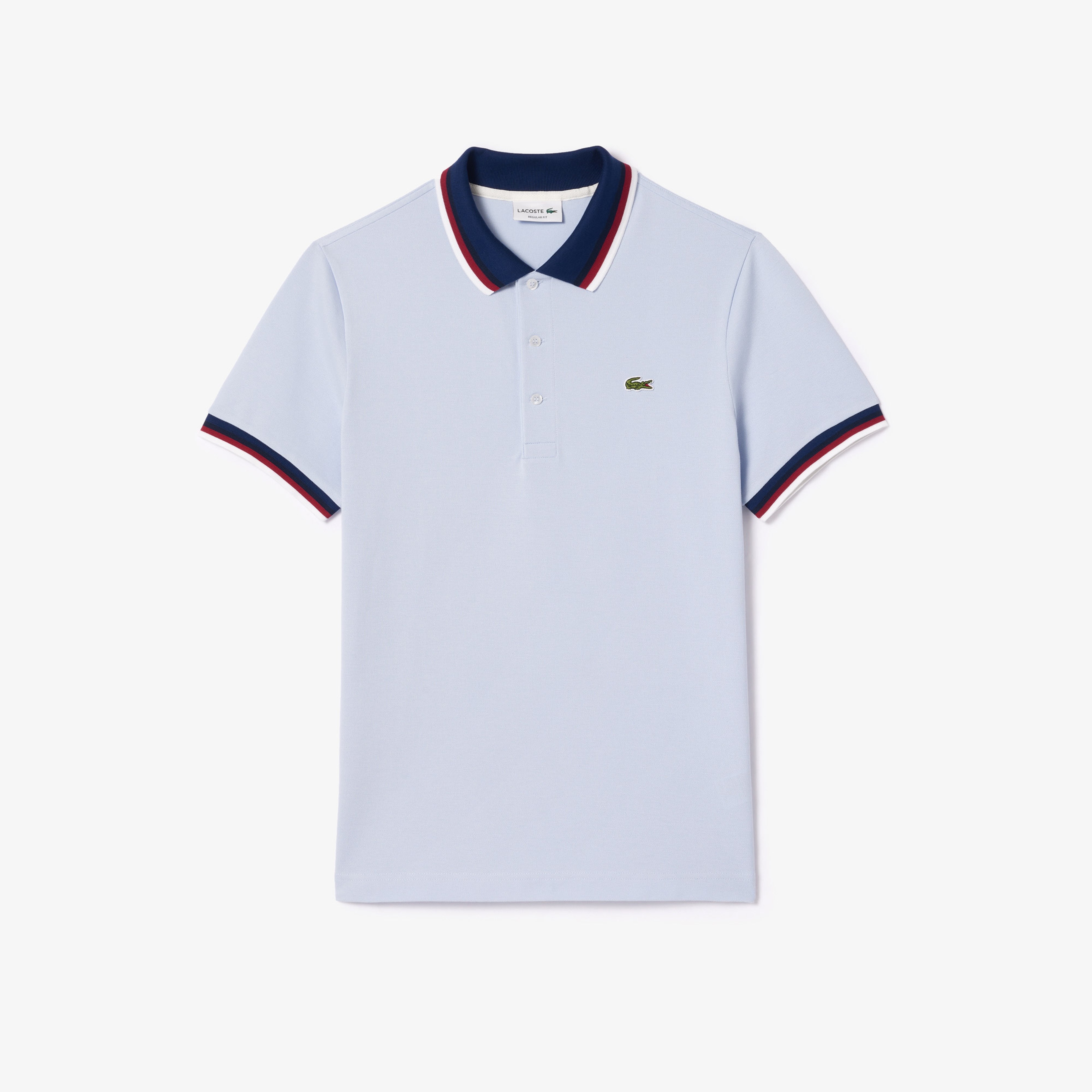 Lacoste Regular Fit Stretch Cotton Piqué Contrast Collar Polo Shirt