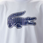 Erkek Relaxed Fit Bisiklet Yaka Baskılı Mavi T-Shirt