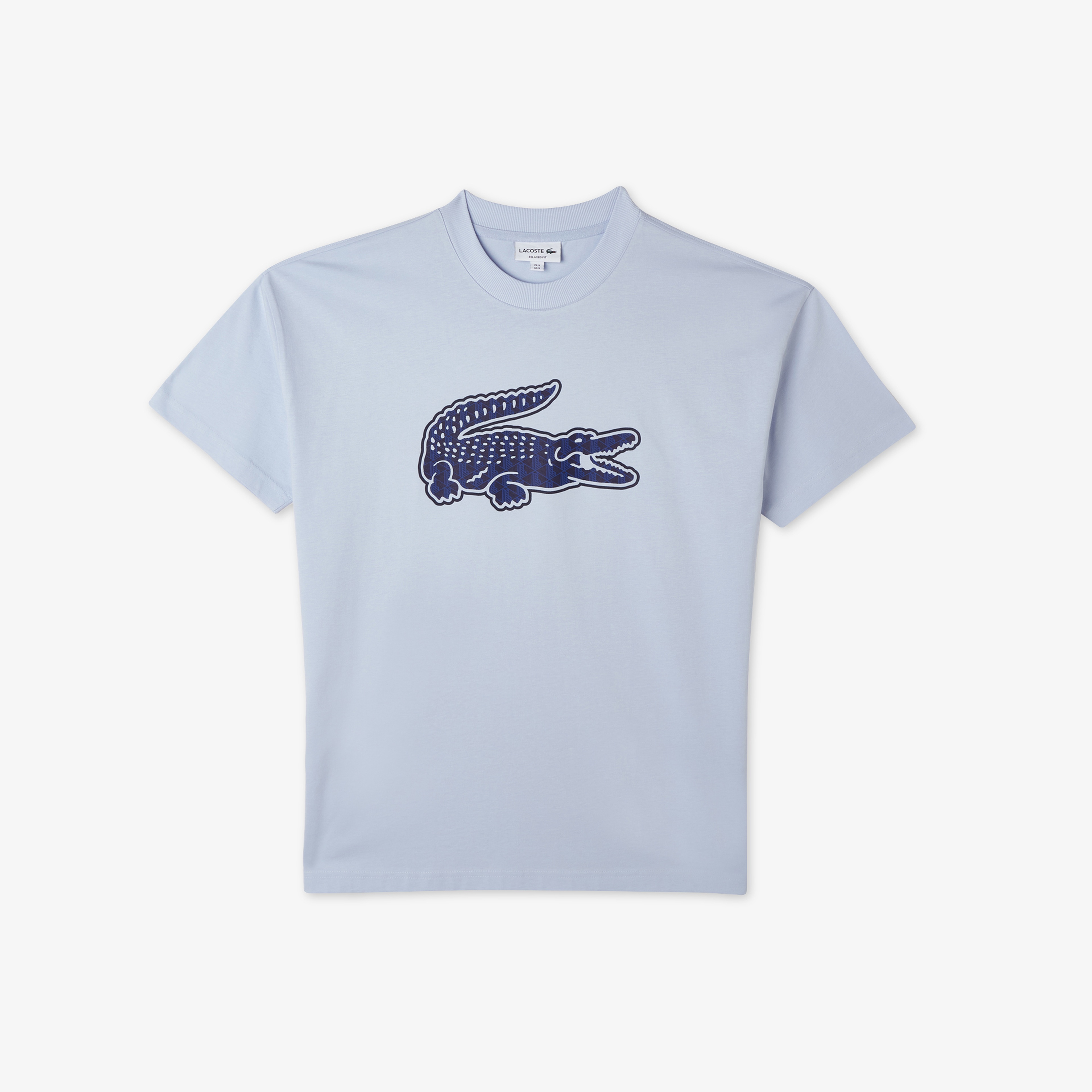 Erkek Relaxed Fit Bisiklet Yaka Baskılı Beyaz T-Shirt