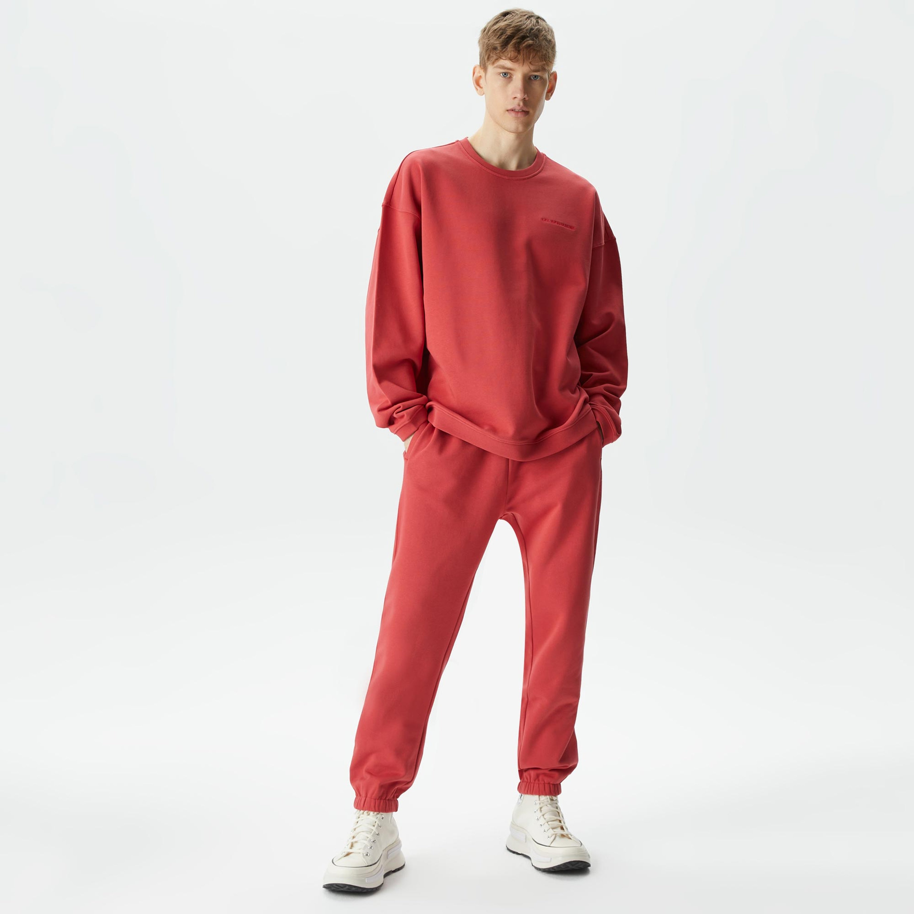 Les Benjamins Essential 304 Erkek Kırmızı Sweatshirt