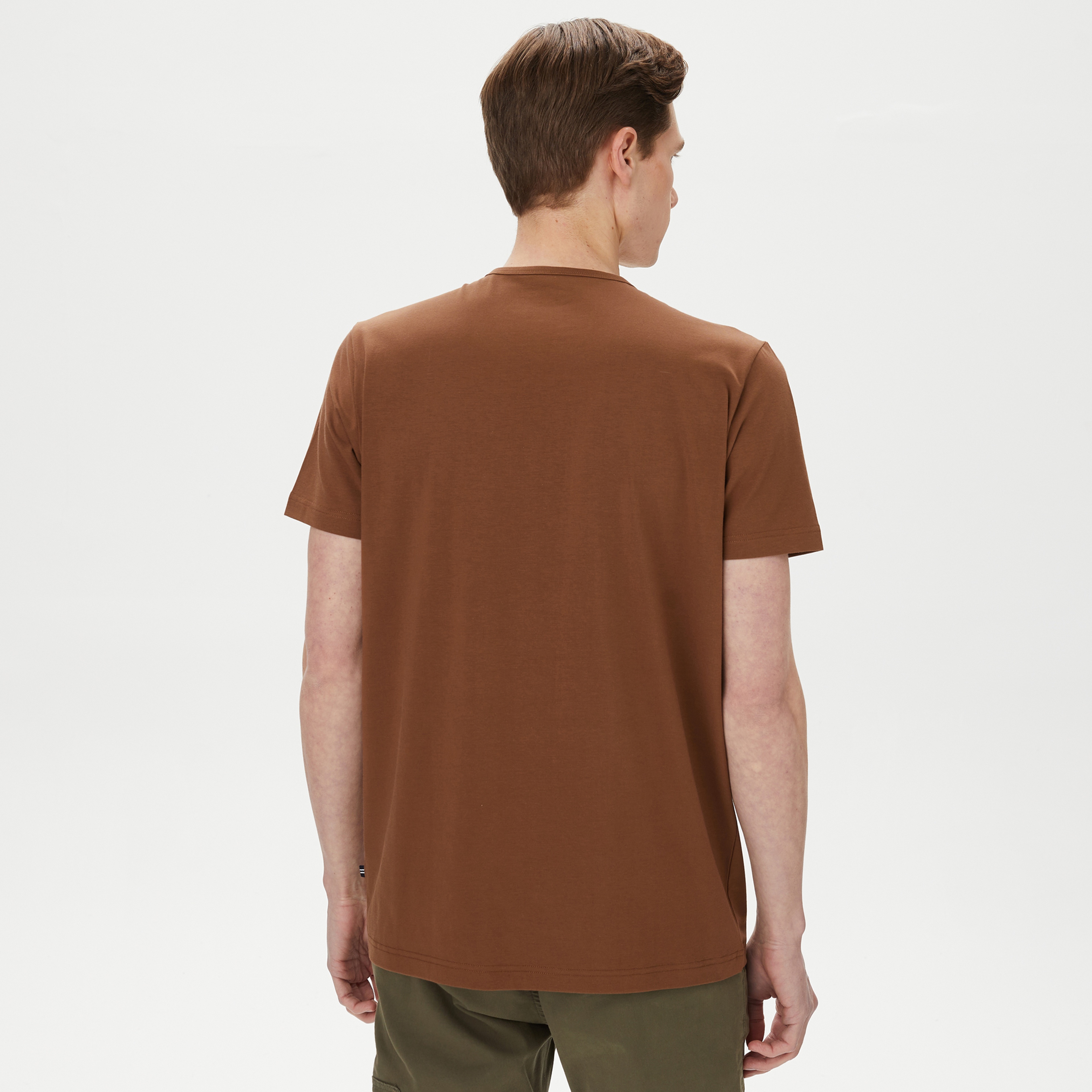 Nautica Erkek Kahverengi T-Shirt