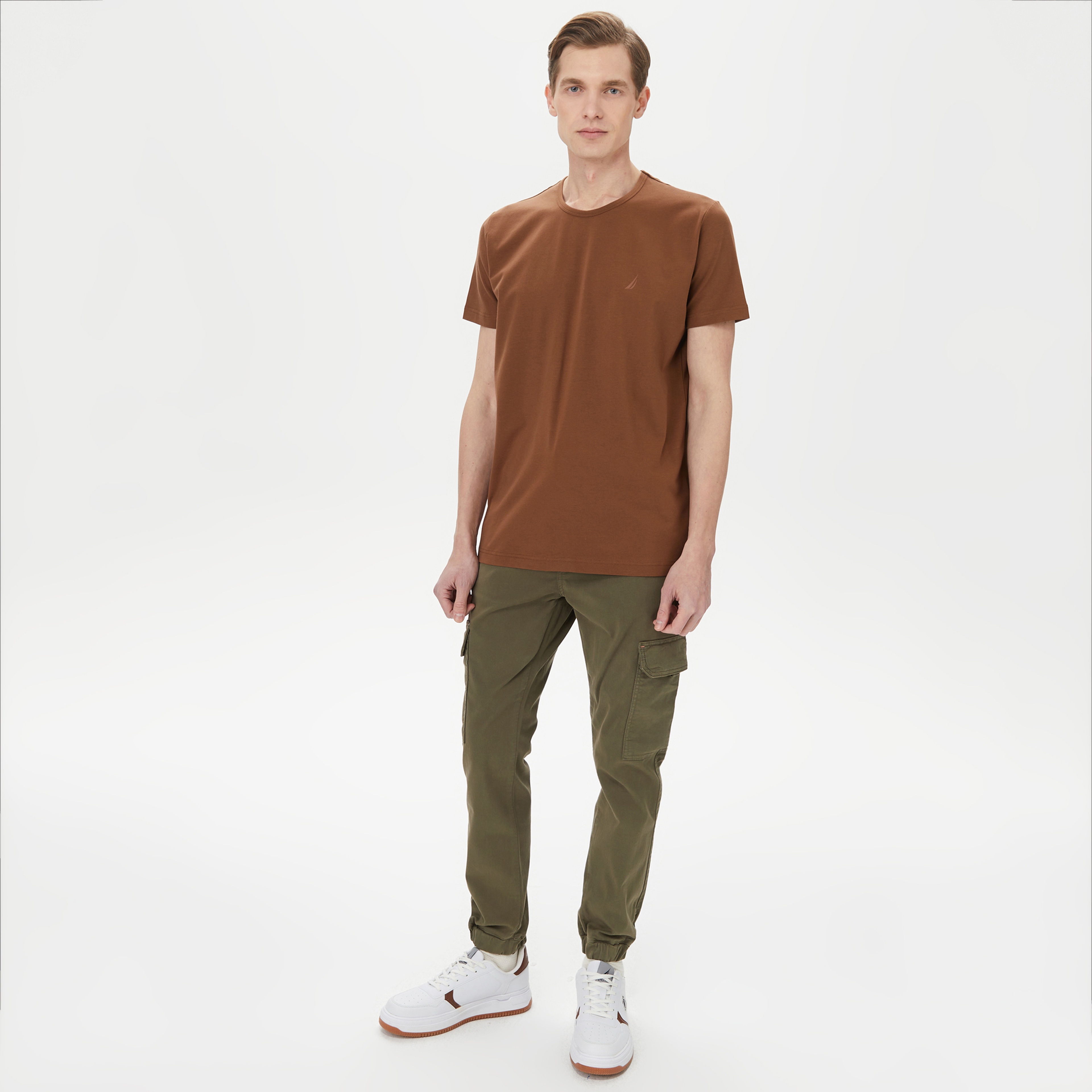 Nautica Erkek Kahverengi T-Shirt