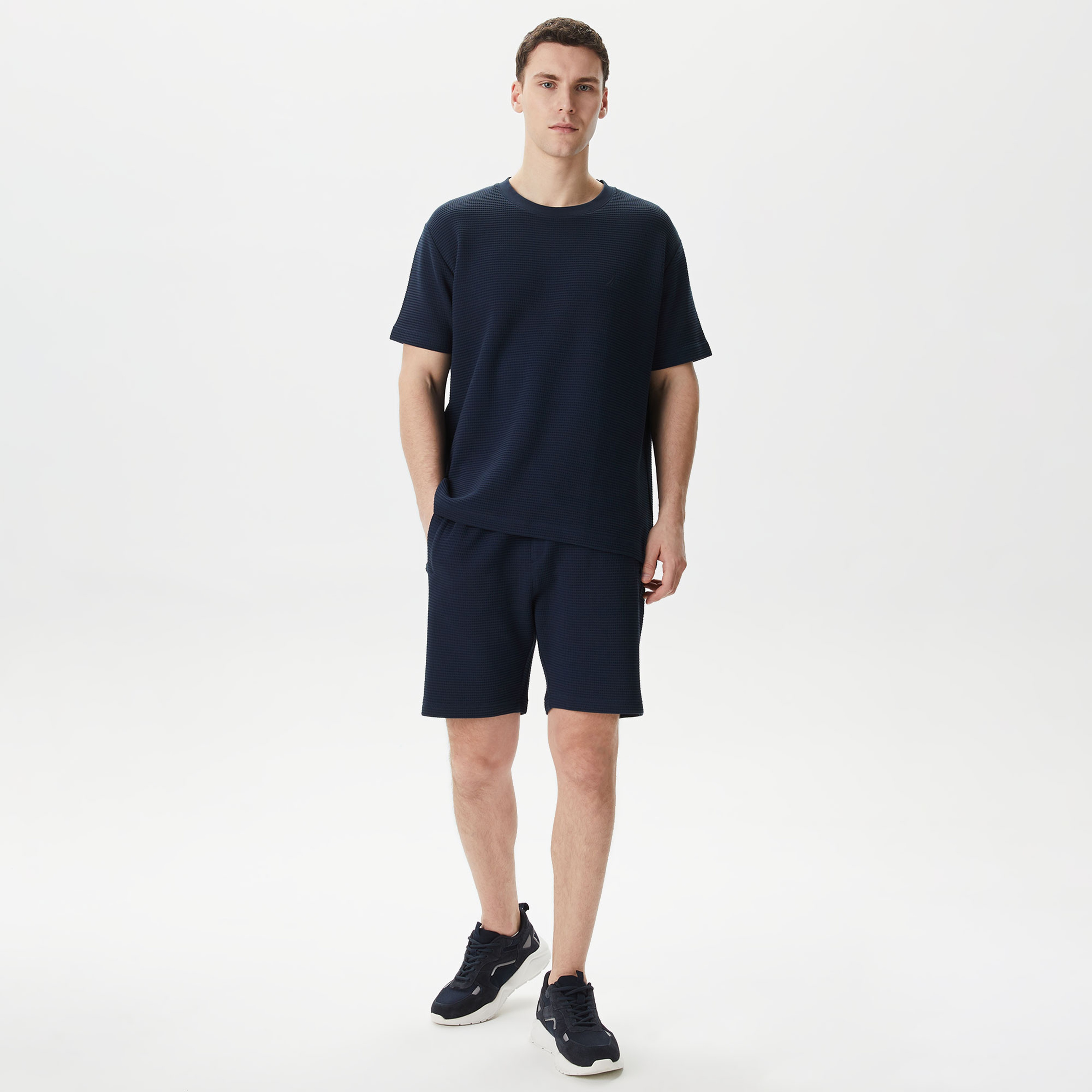 Nautica Erkek Lacivert Oversize T-Shirt