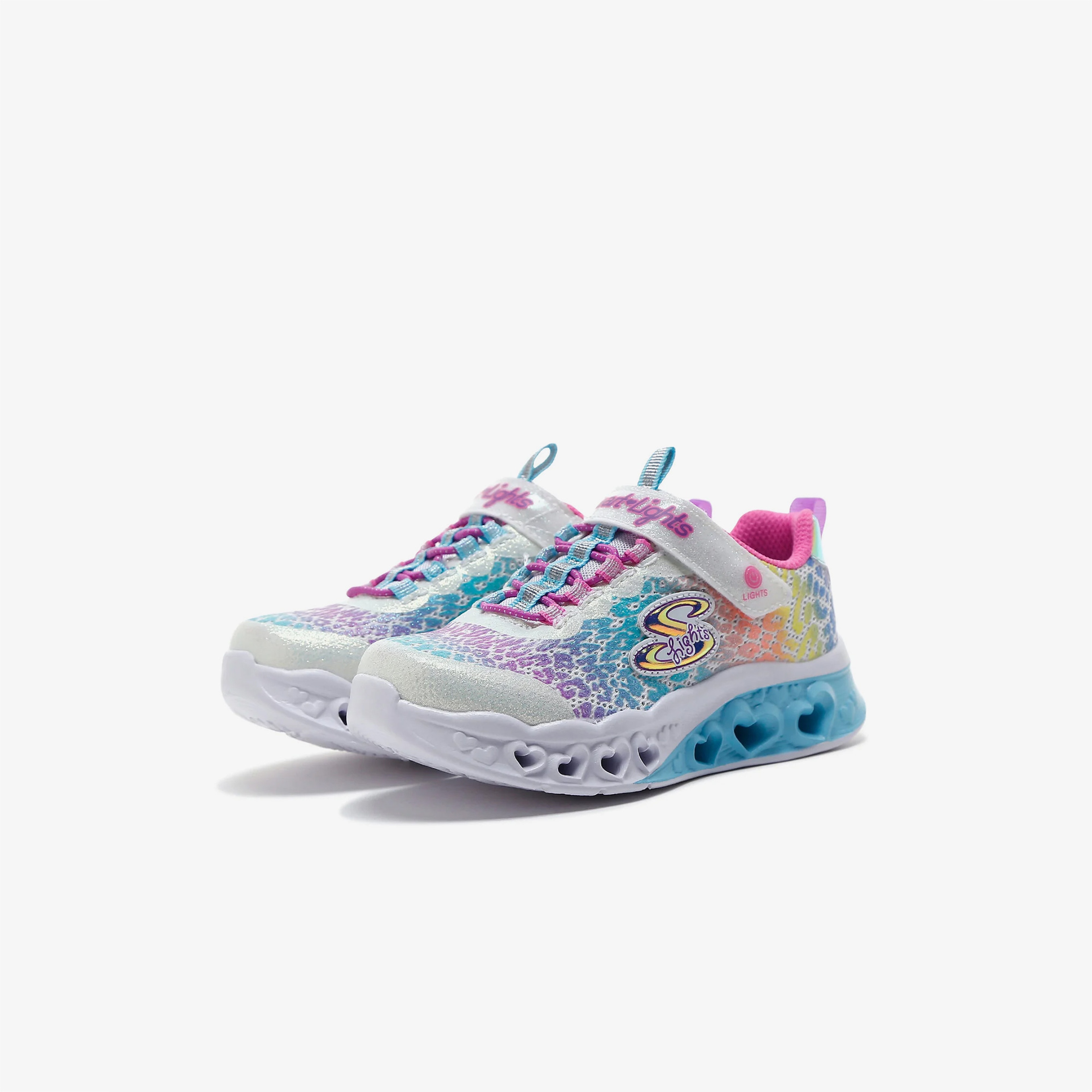 Skechers Flutter Heart Lights-Loves Wi Çocuk Beyaz Spor Ayakkabı