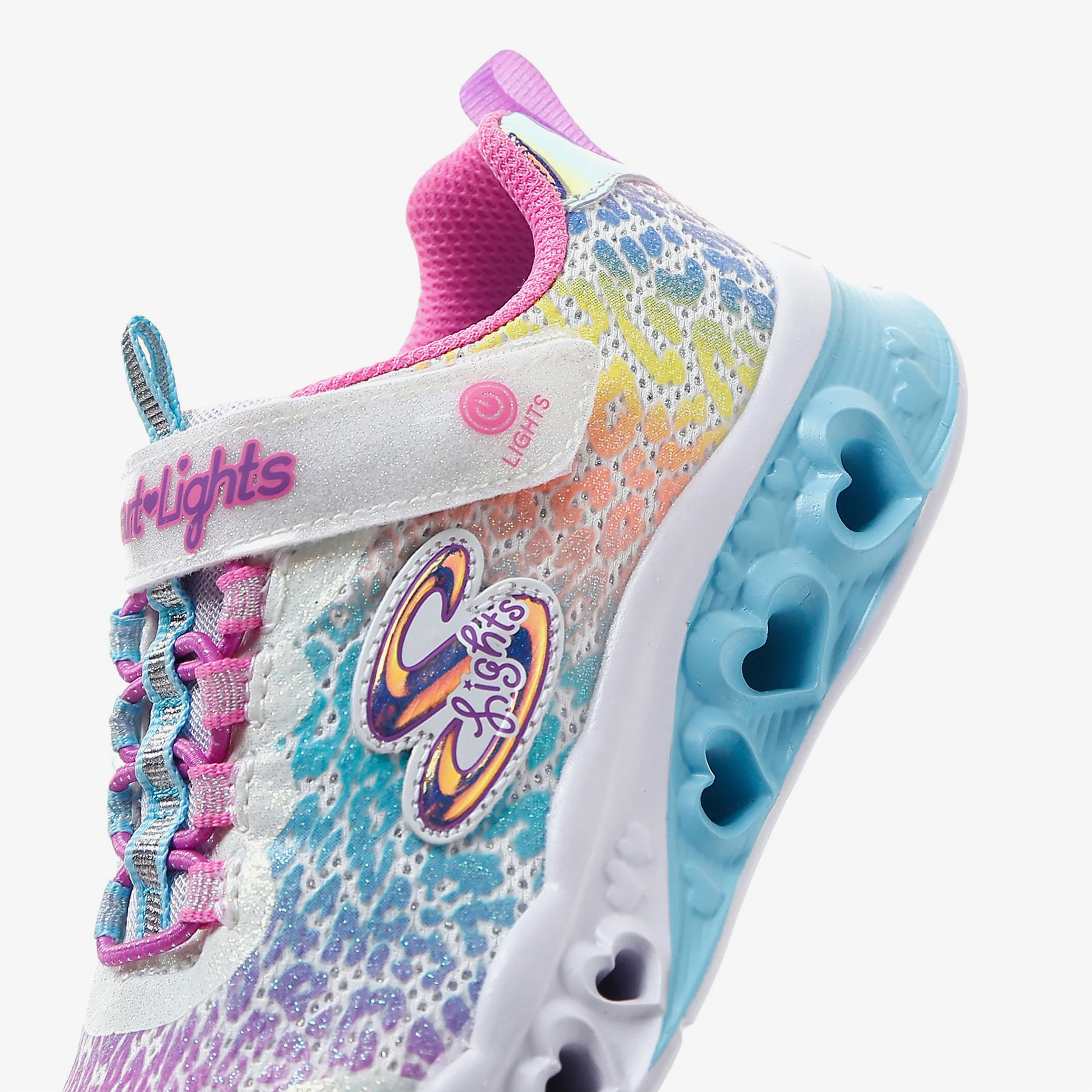 Skechers Flutter Heart Lights-Loves Wi Çocuk Beyaz Spor Ayakkabı