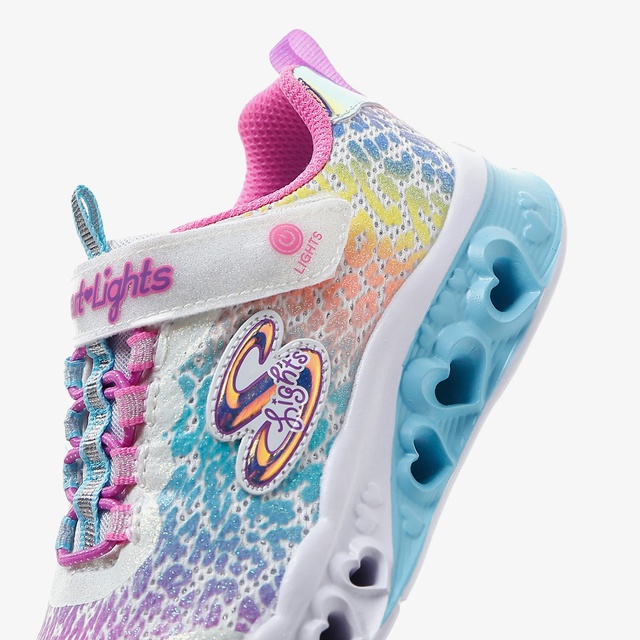 Skechers Skechers Flutter Heart Lights-Loves Wi Çocuk Beyaz Spor Ayakkabı Sneaker | Occasion Beyaz - 8. görsel